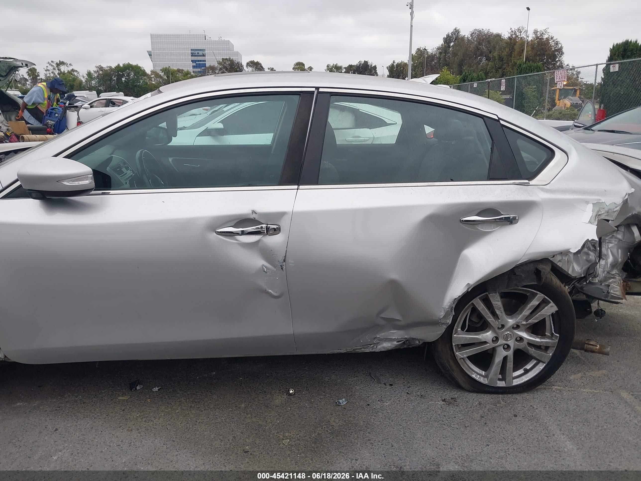 2015 Nissan Altima 3.5 Sl Silver vin: 1N4BL3APXFC199729