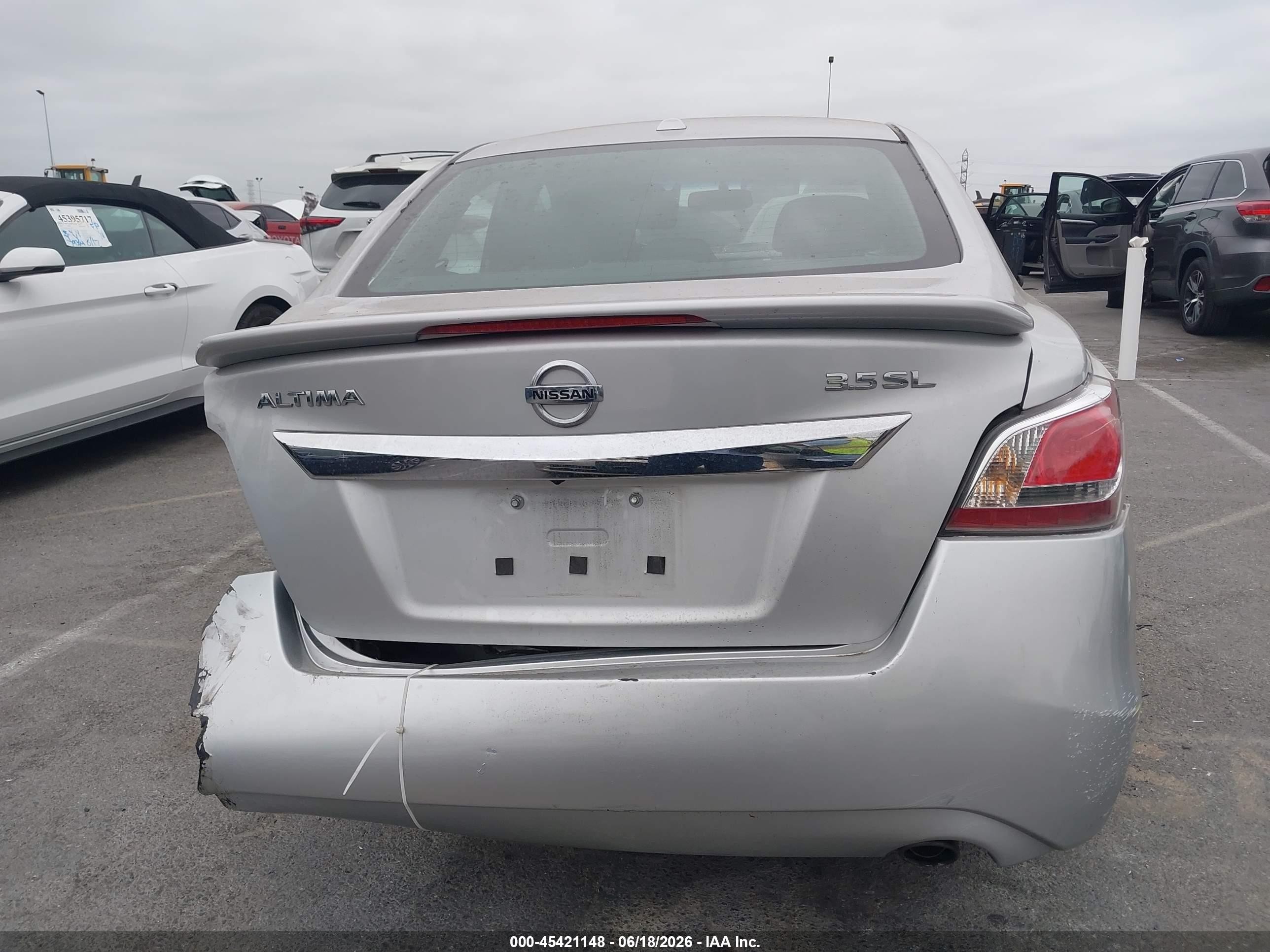 2015 Nissan Altima 3.5 Sl Silver vin: 1N4BL3APXFC199729