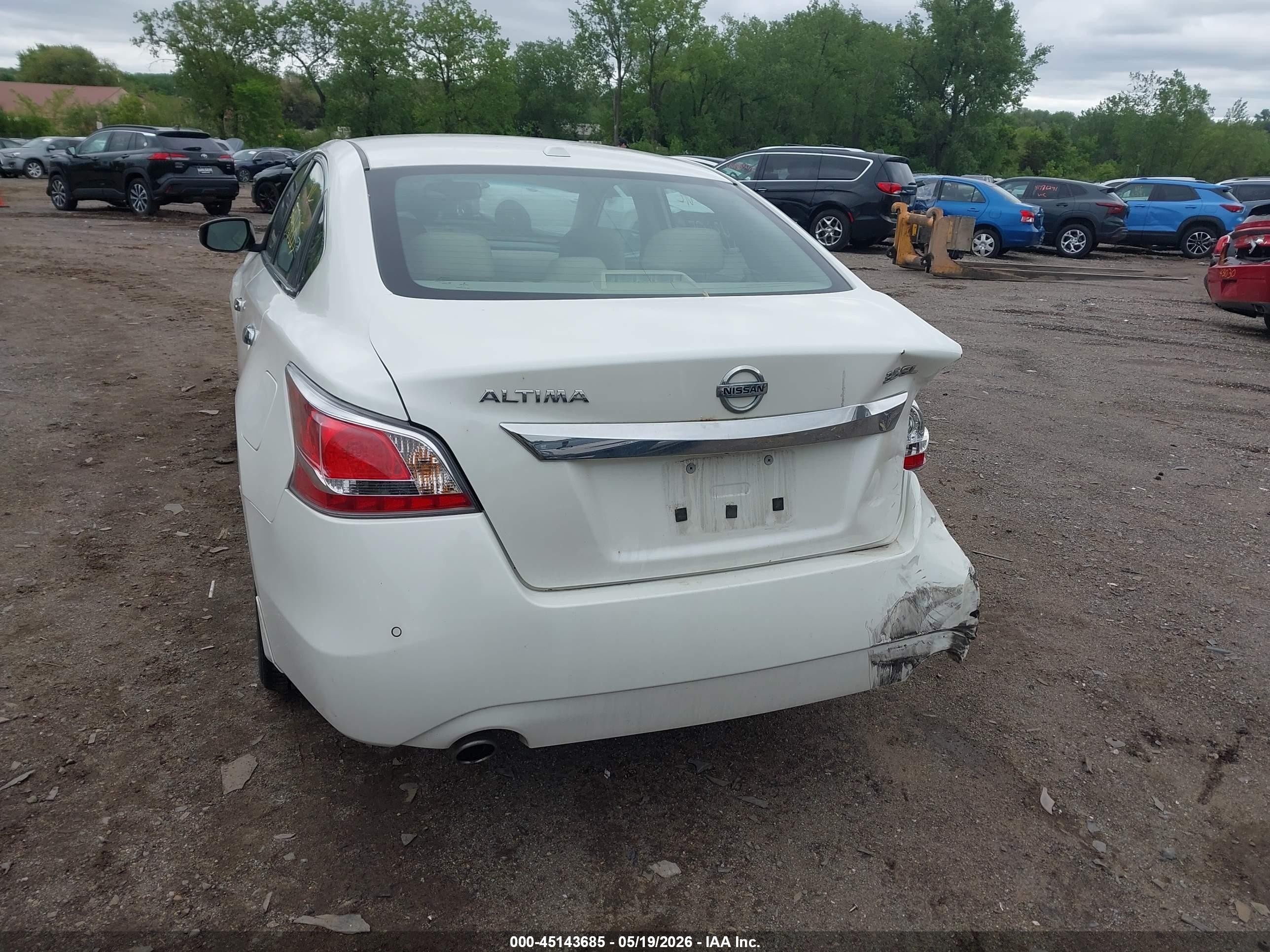 2015 Nissan Altima 3.5 Sl White vin: 1N4BL3APXFC426854