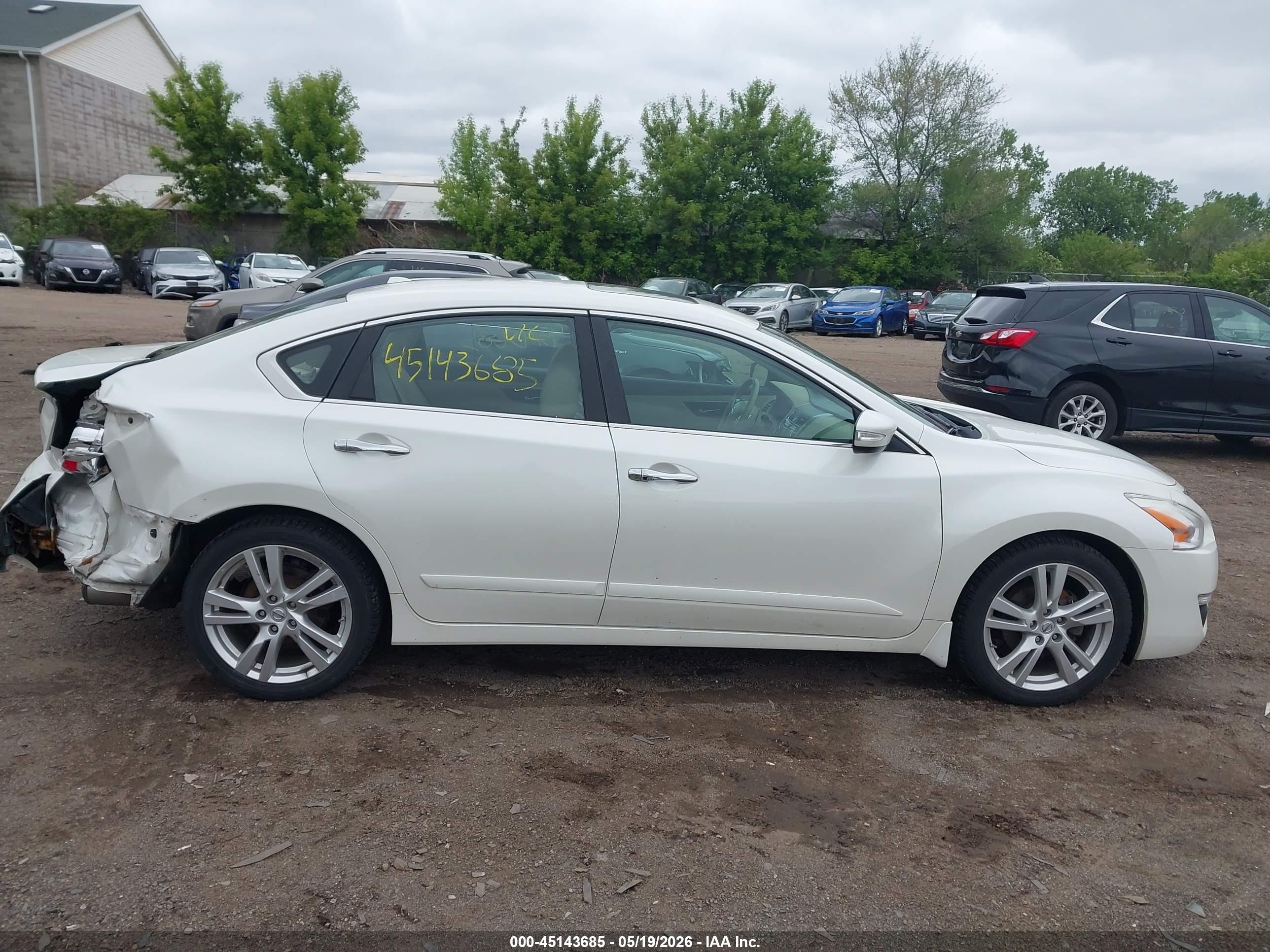 2015 Nissan Altima 3.5 Sl White vin: 1N4BL3APXFC426854