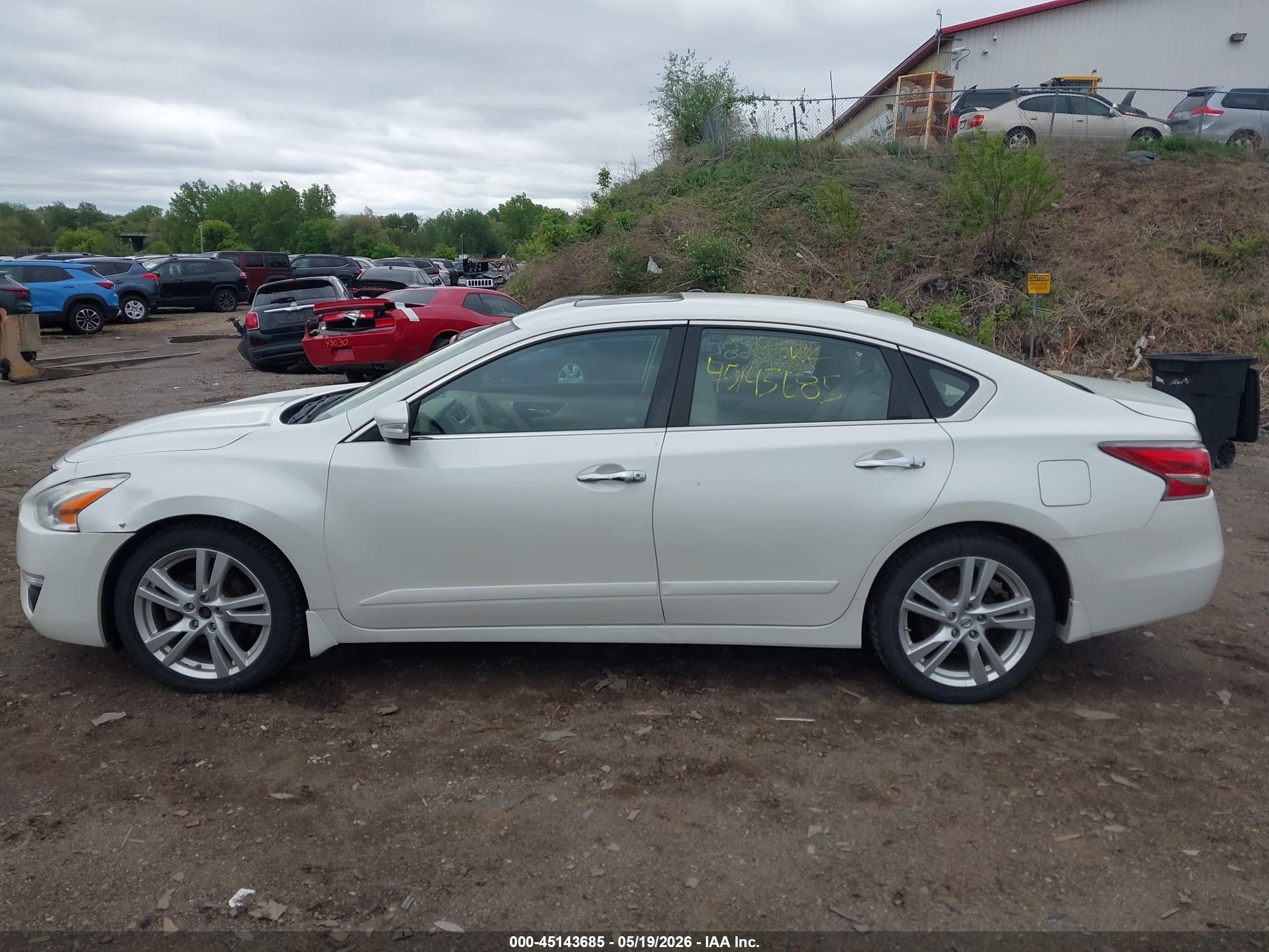 2015 Nissan Altima 3.5 Sl White vin: 1N4BL3APXFC426854