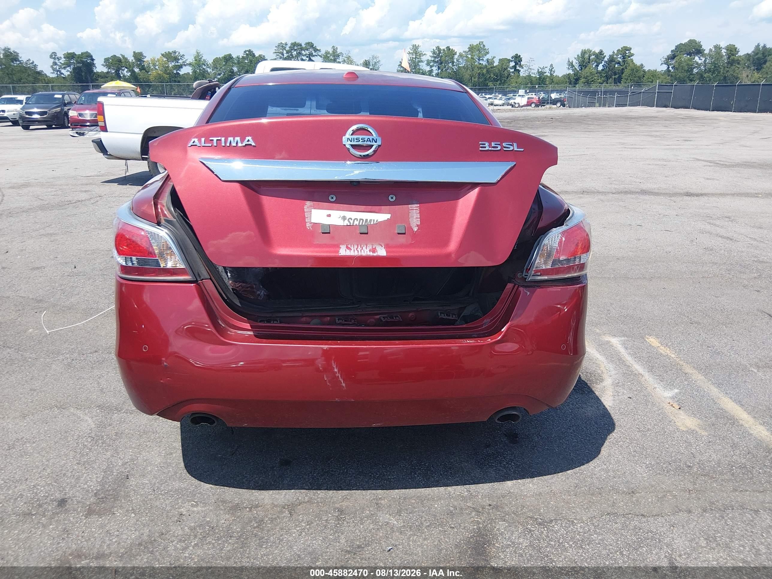 2015 Nissan Altima 3.5 S/3.5 Sl/3.5 Sv Burgundy vin: 1N4BL3APXFC499240
