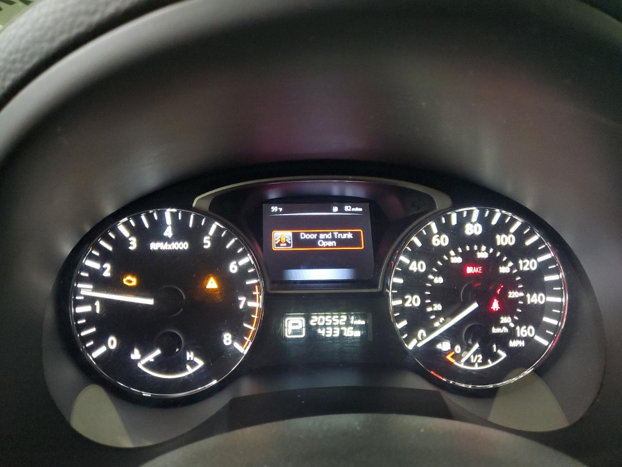 2015 Nissan Altima 3.5 S Gray vin: 1N4BL3APXFC592243 Damage: Warning Light - Engine, On, Unacceptable