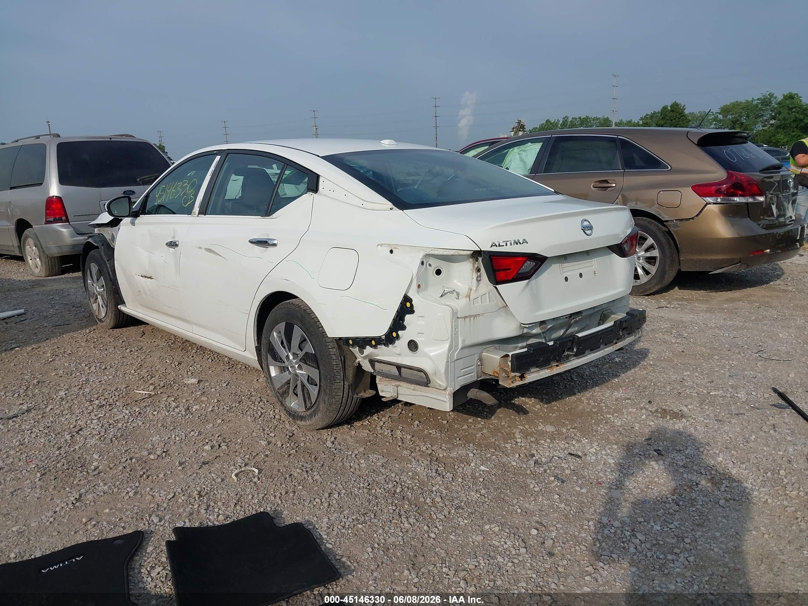 2019 Nissan Altima 2.5 S White vin: 1N4BL4BV0KC122252