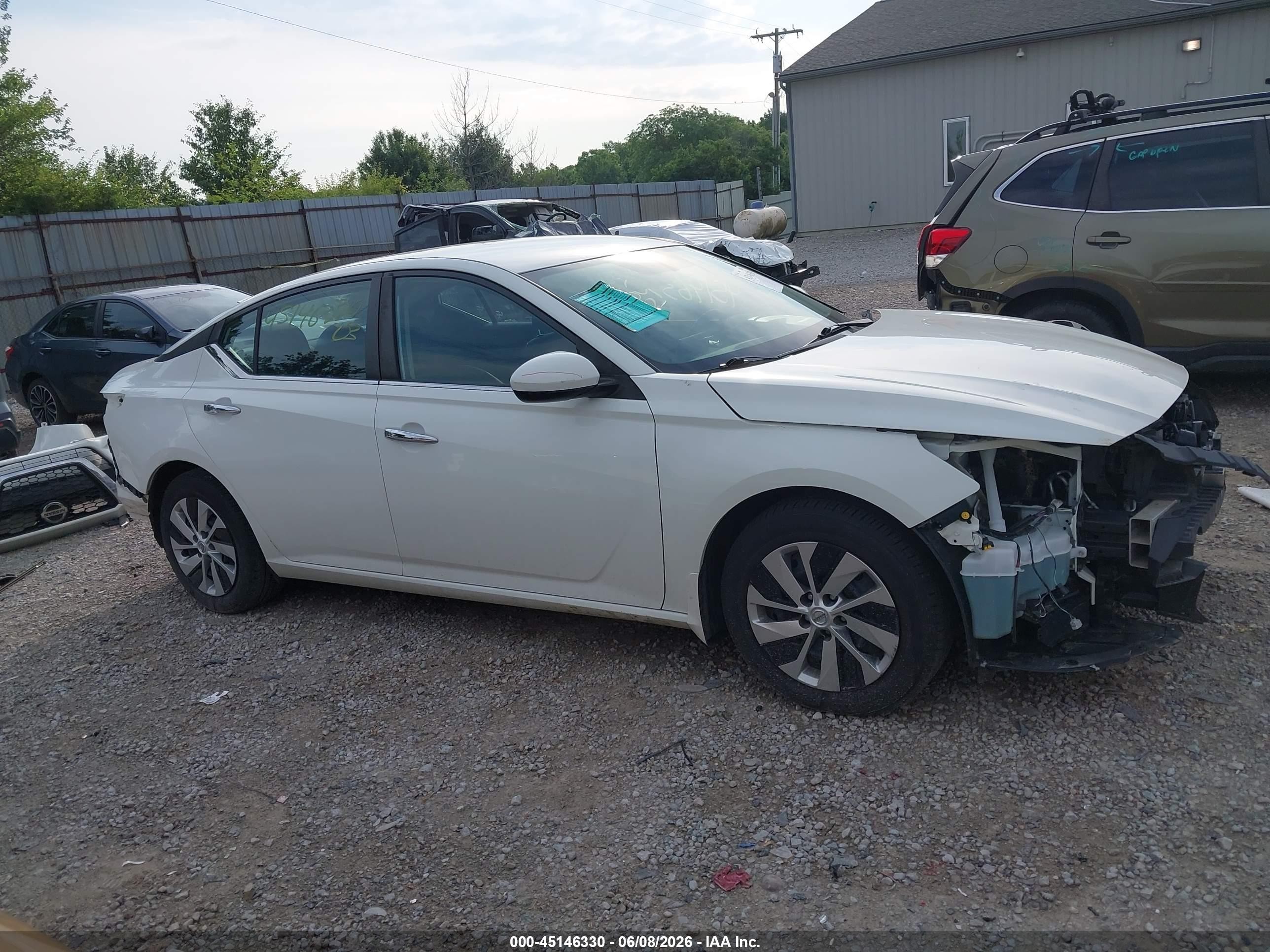 2019 Nissan Altima 2.5 S White vin: 1N4BL4BV0KC122252