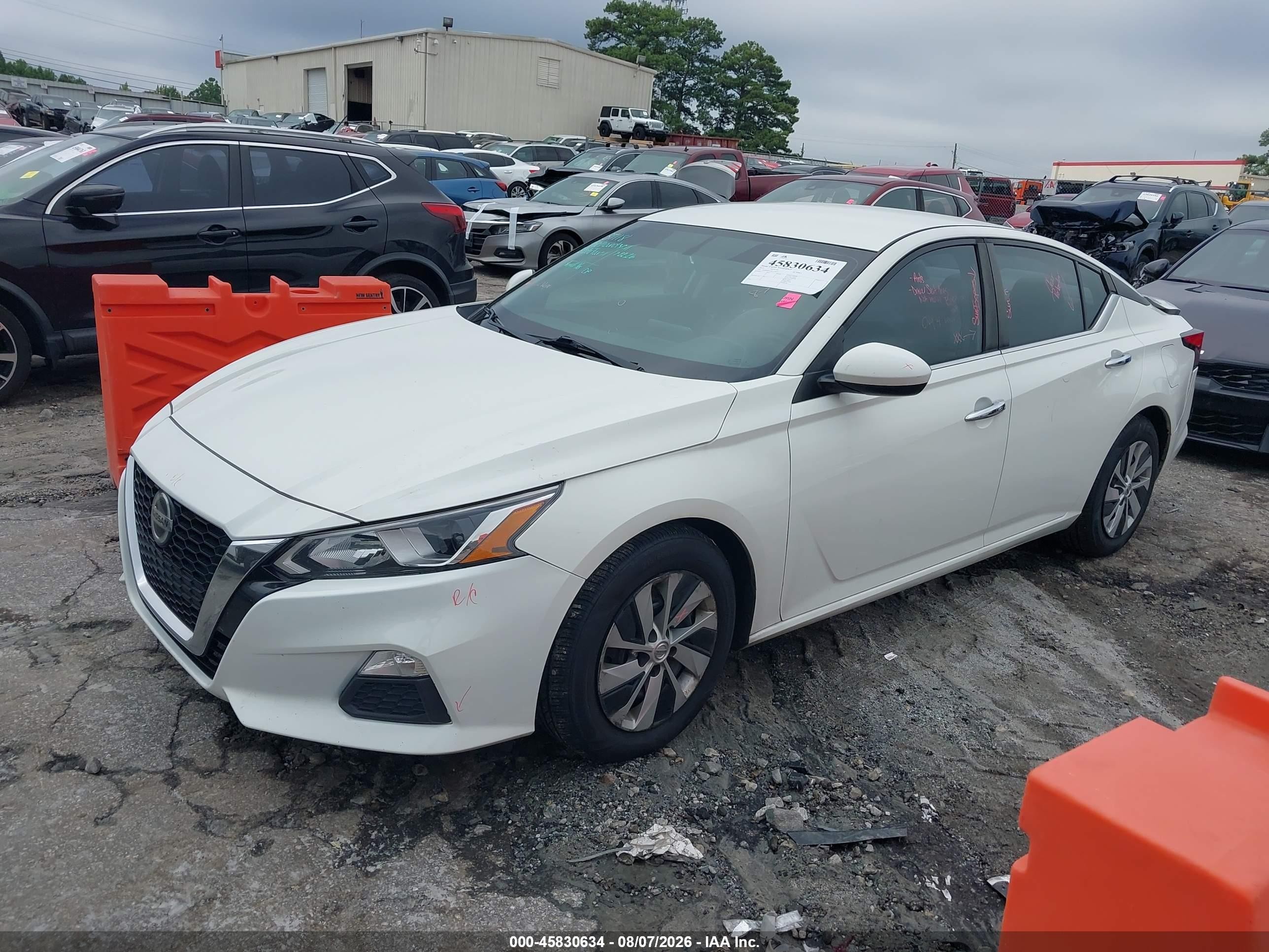 2019 Nissan Altima 2.5 S White vin: 1N4BL4BV1KC170827