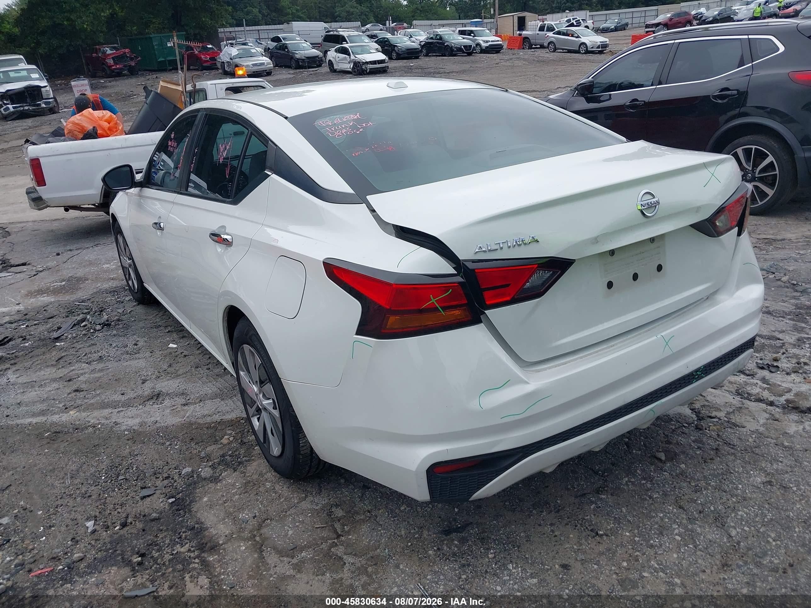 2019 Nissan Altima 2.5 S White vin: 1N4BL4BV1KC170827