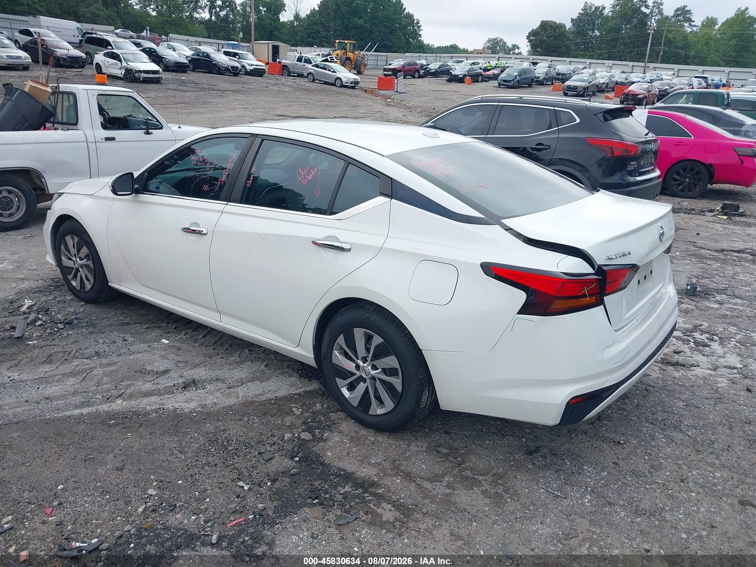 2019 Nissan Altima 2.5 S White vin: 1N4BL4BV1KC170827