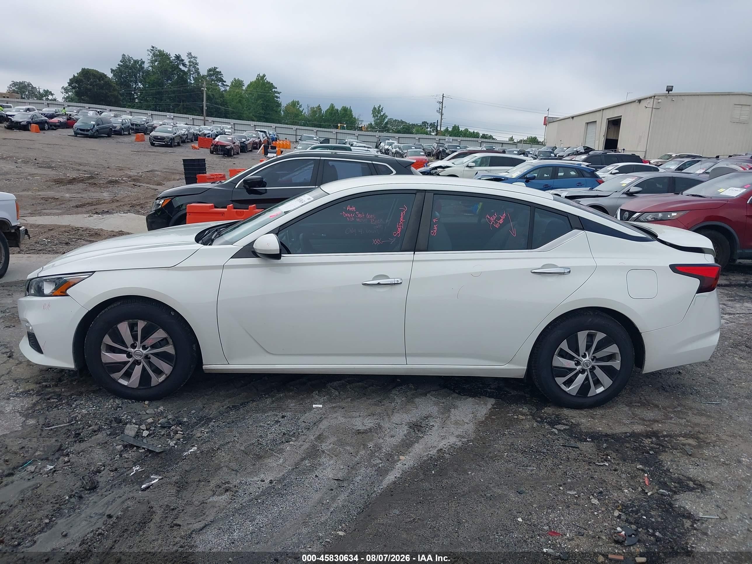 2019 Nissan Altima 2.5 S White vin: 1N4BL4BV1KC170827