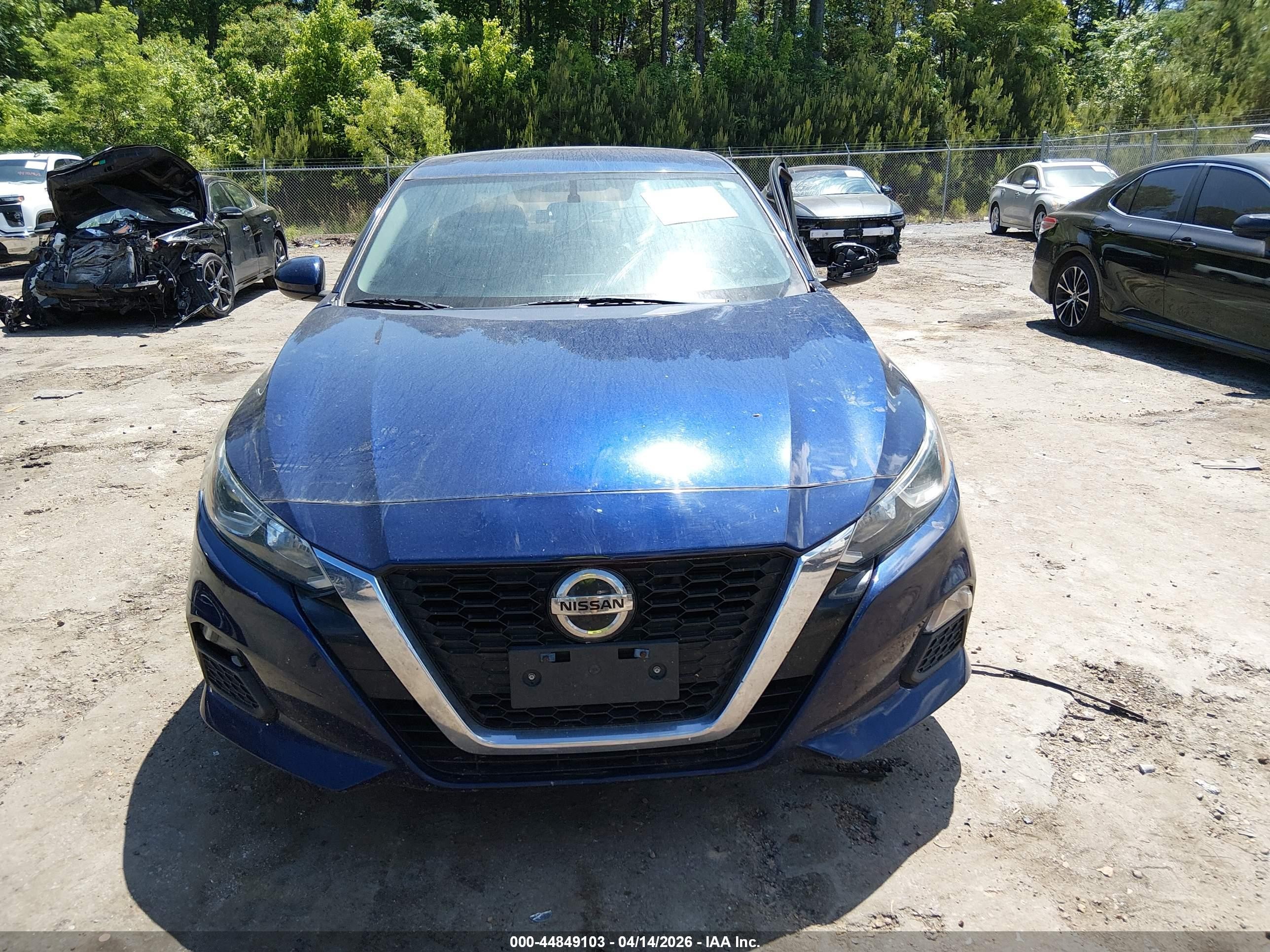 2019 Nissan Altima 2.5 S Синий vin: 1N4BL4BV1KC221887