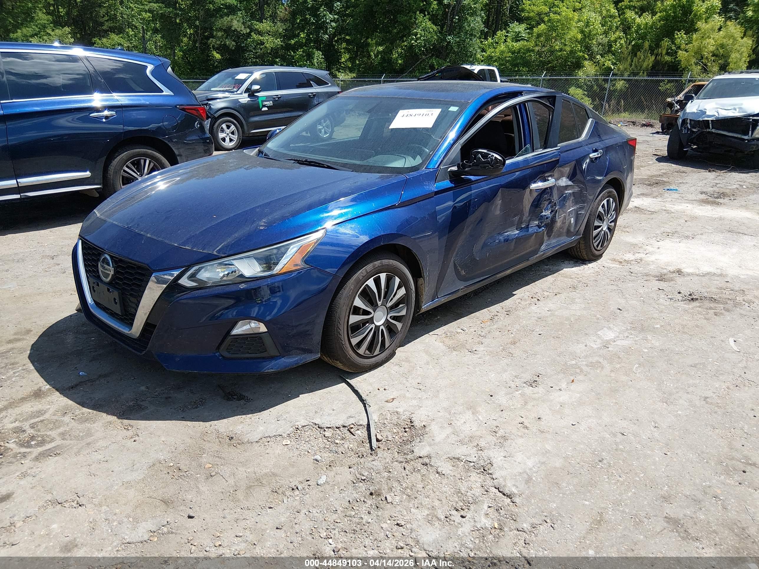 2019 Nissan Altima 2.5 S Синий vin: 1N4BL4BV1KC221887