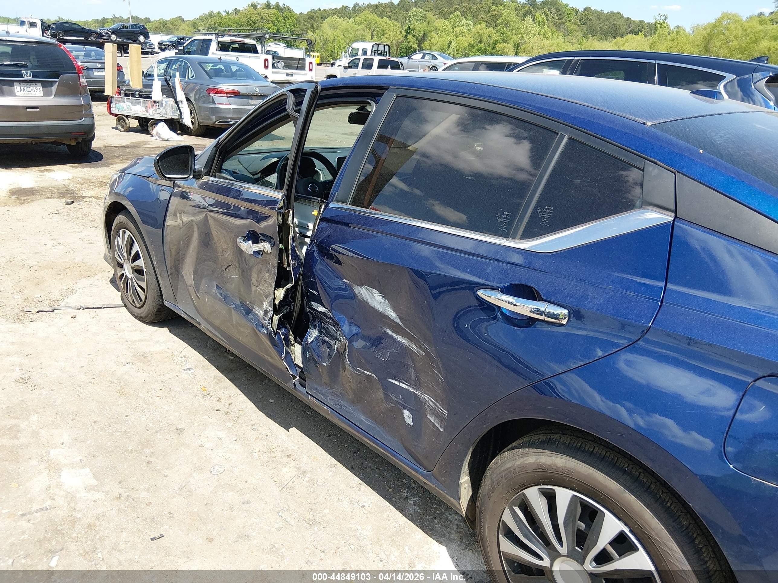 2019 Nissan Altima 2.5 S Синий vin: 1N4BL4BV1KC221887