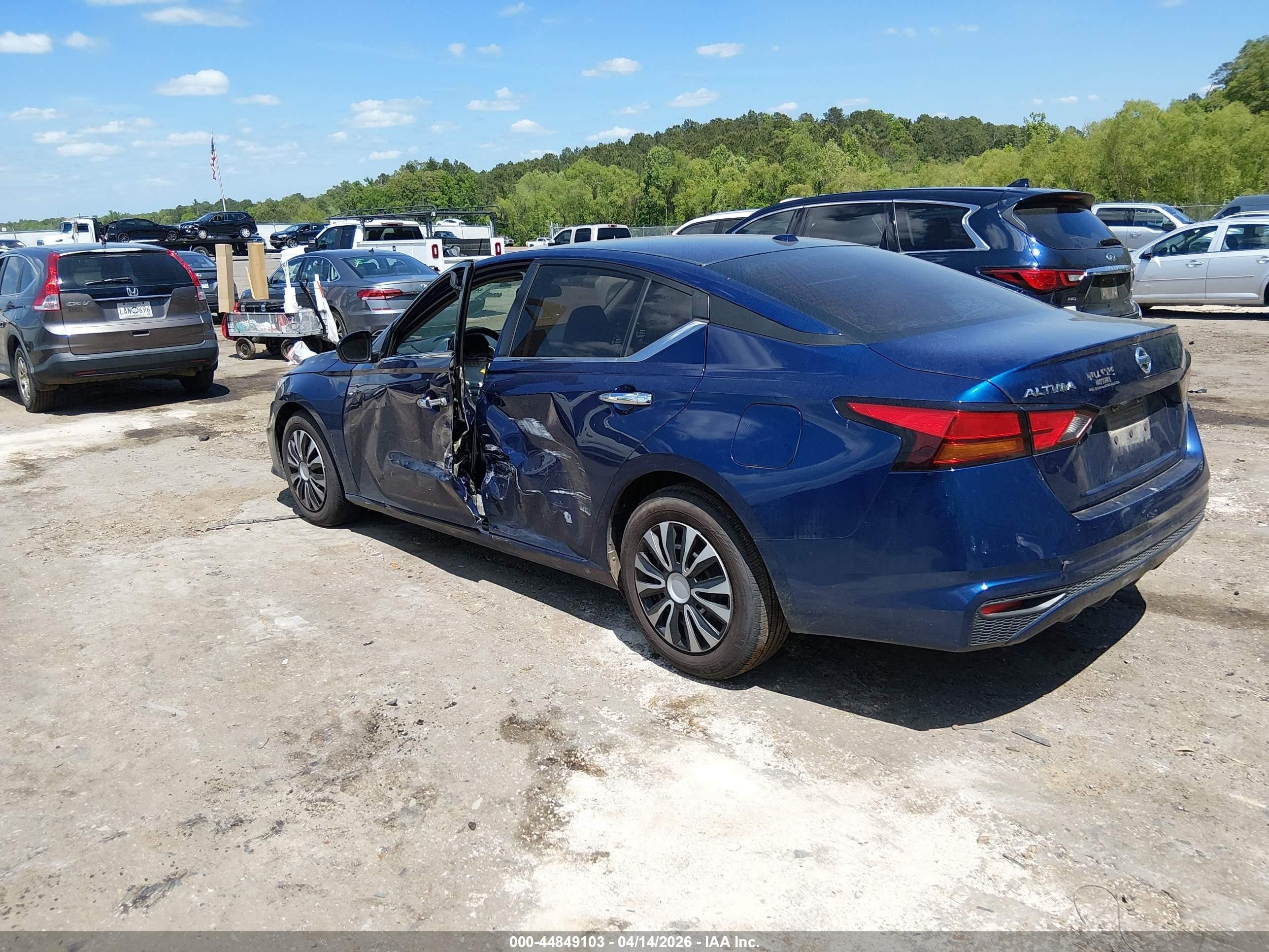 2019 Nissan Altima 2.5 S Синий vin: 1N4BL4BV1KC221887