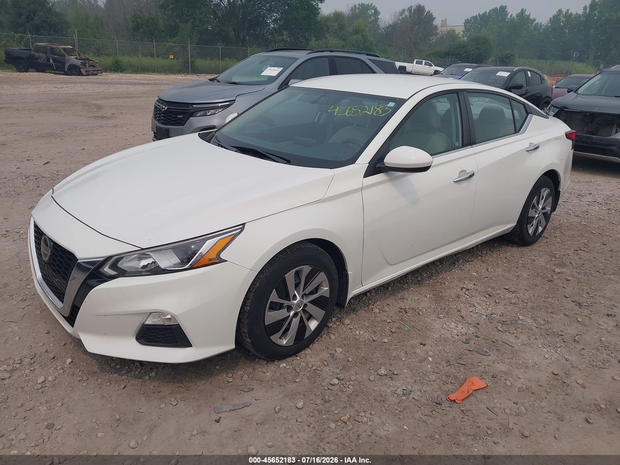 2019 Nissan Altima 2.5 S White vin: 1N4BL4BV1KC253870