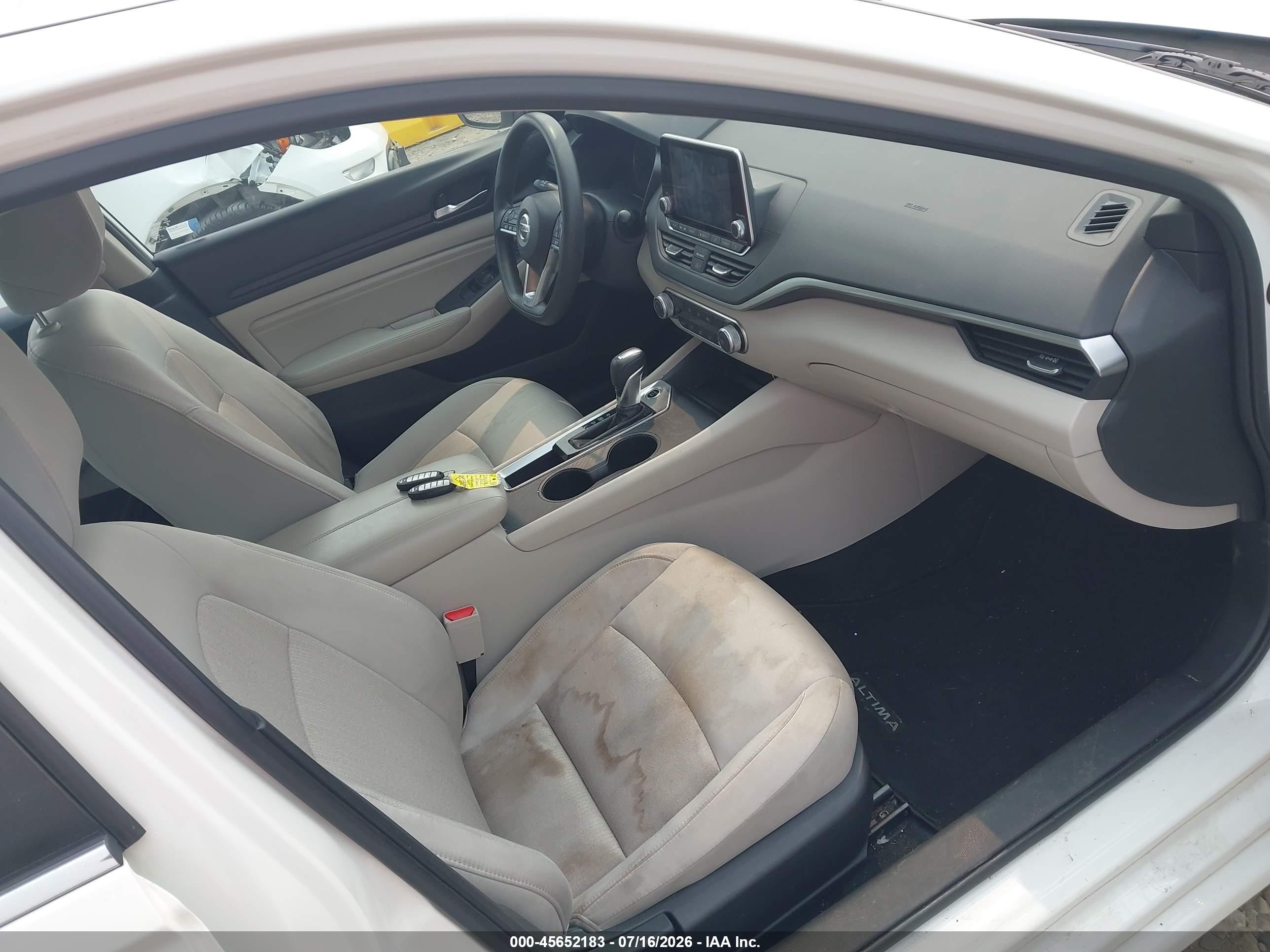 2019 Nissan Altima 2.5 S White vin: 1N4BL4BV1KC253870