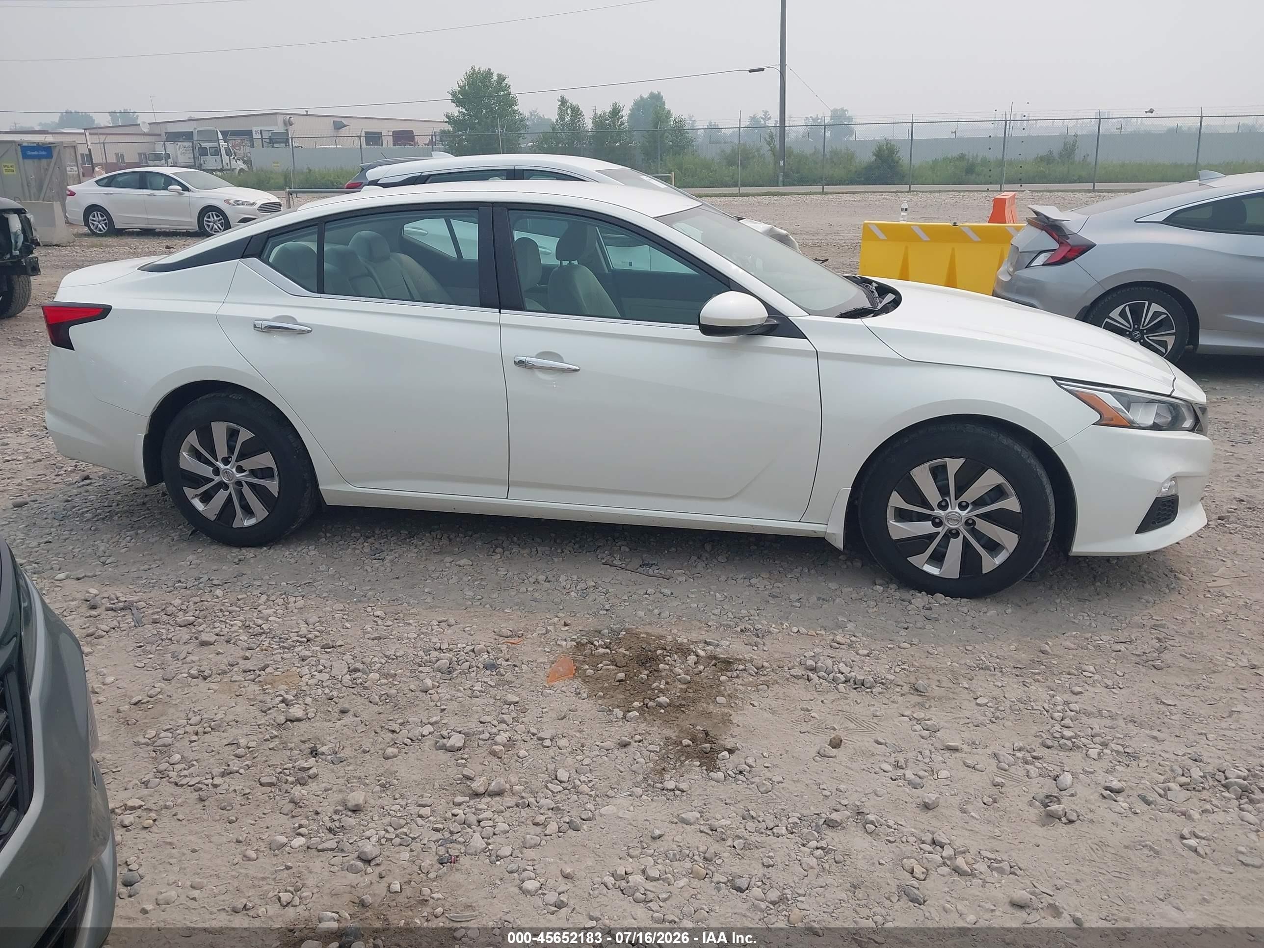 2019 Nissan Altima 2.5 S White vin: 1N4BL4BV1KC253870