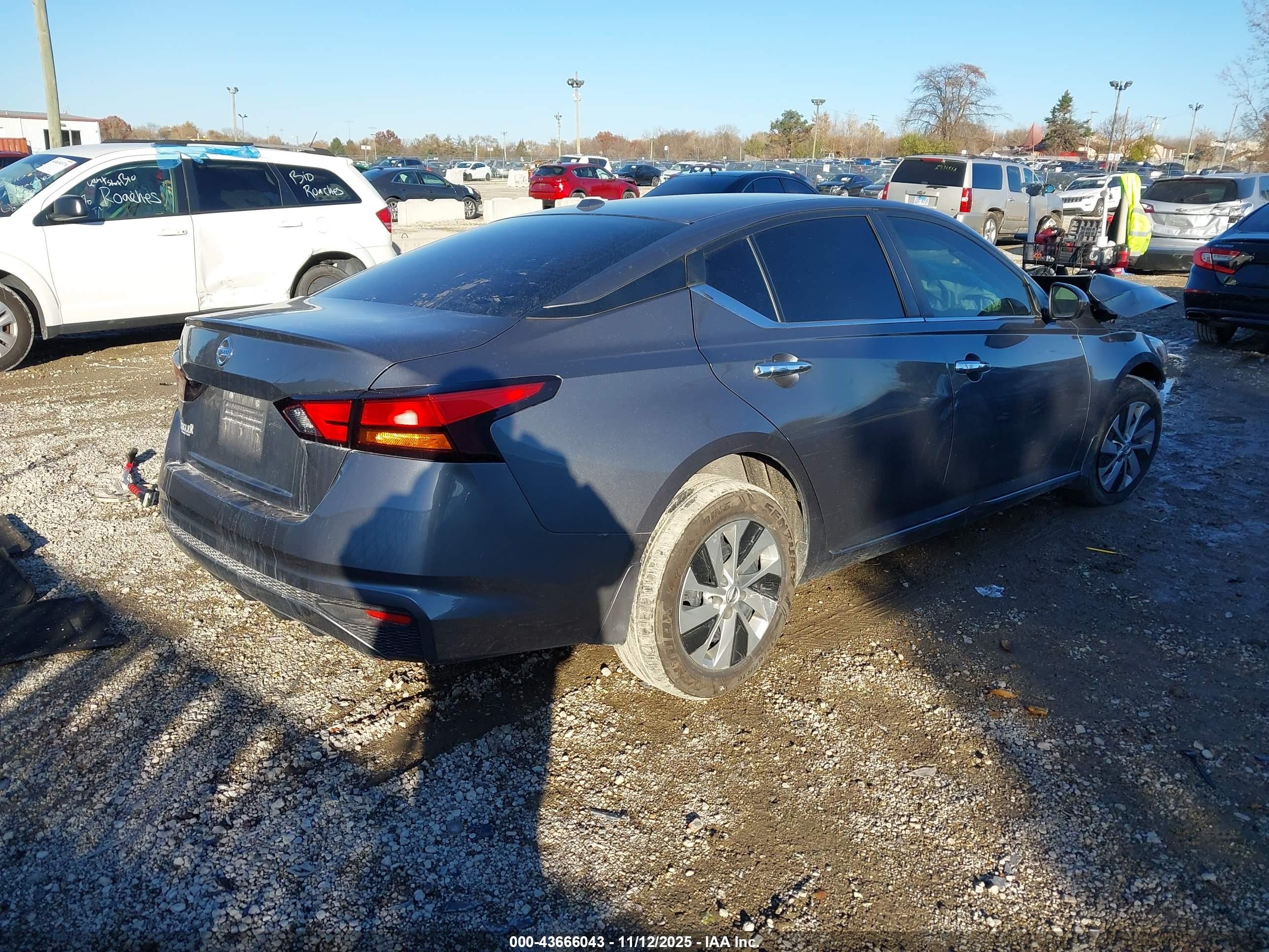 2020 Nissan Altima S Fwd Серый vin: 1N4BL4BV1LC152085