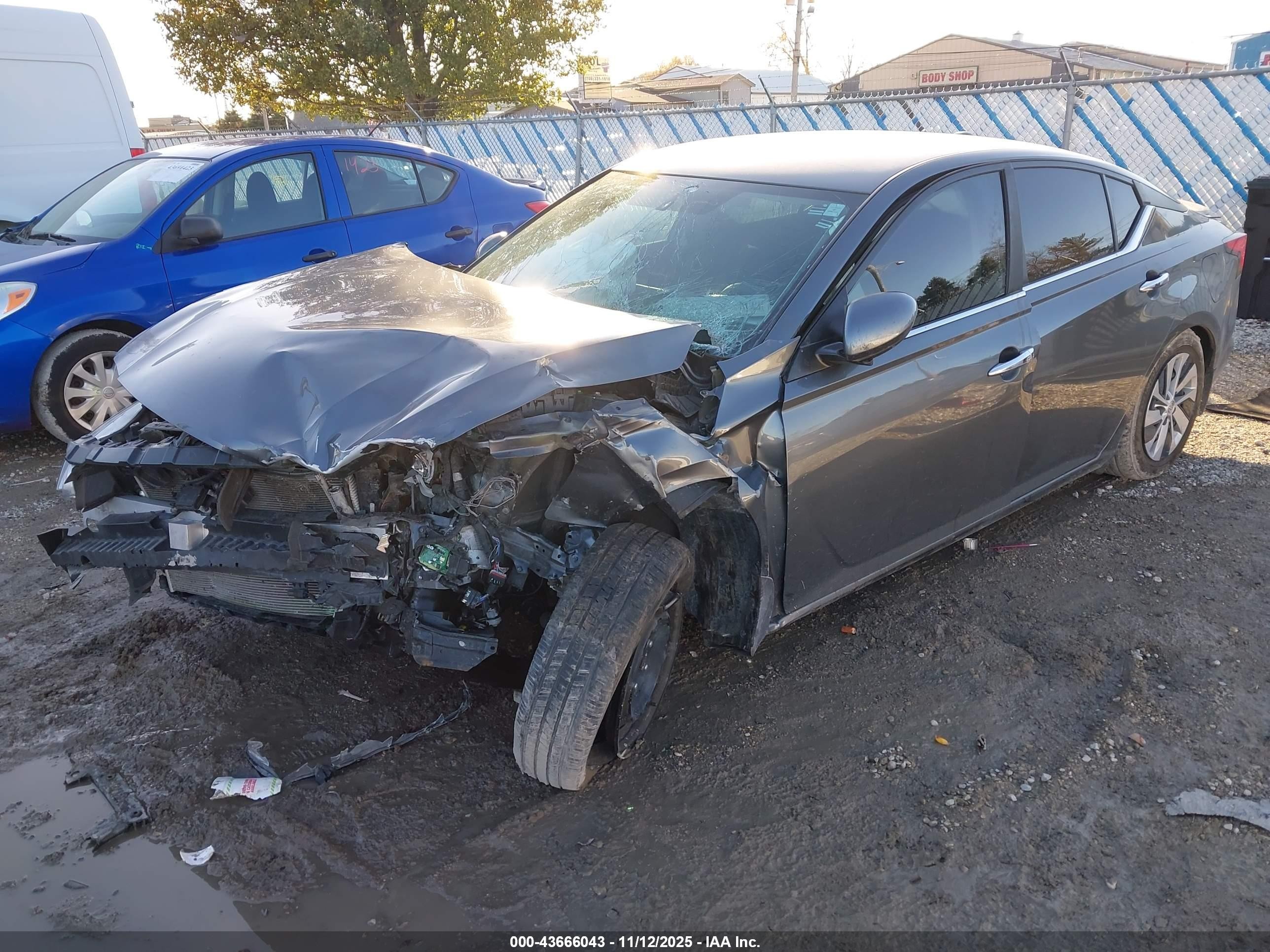 2020 Nissan Altima S Fwd Серый vin: 1N4BL4BV1LC152085