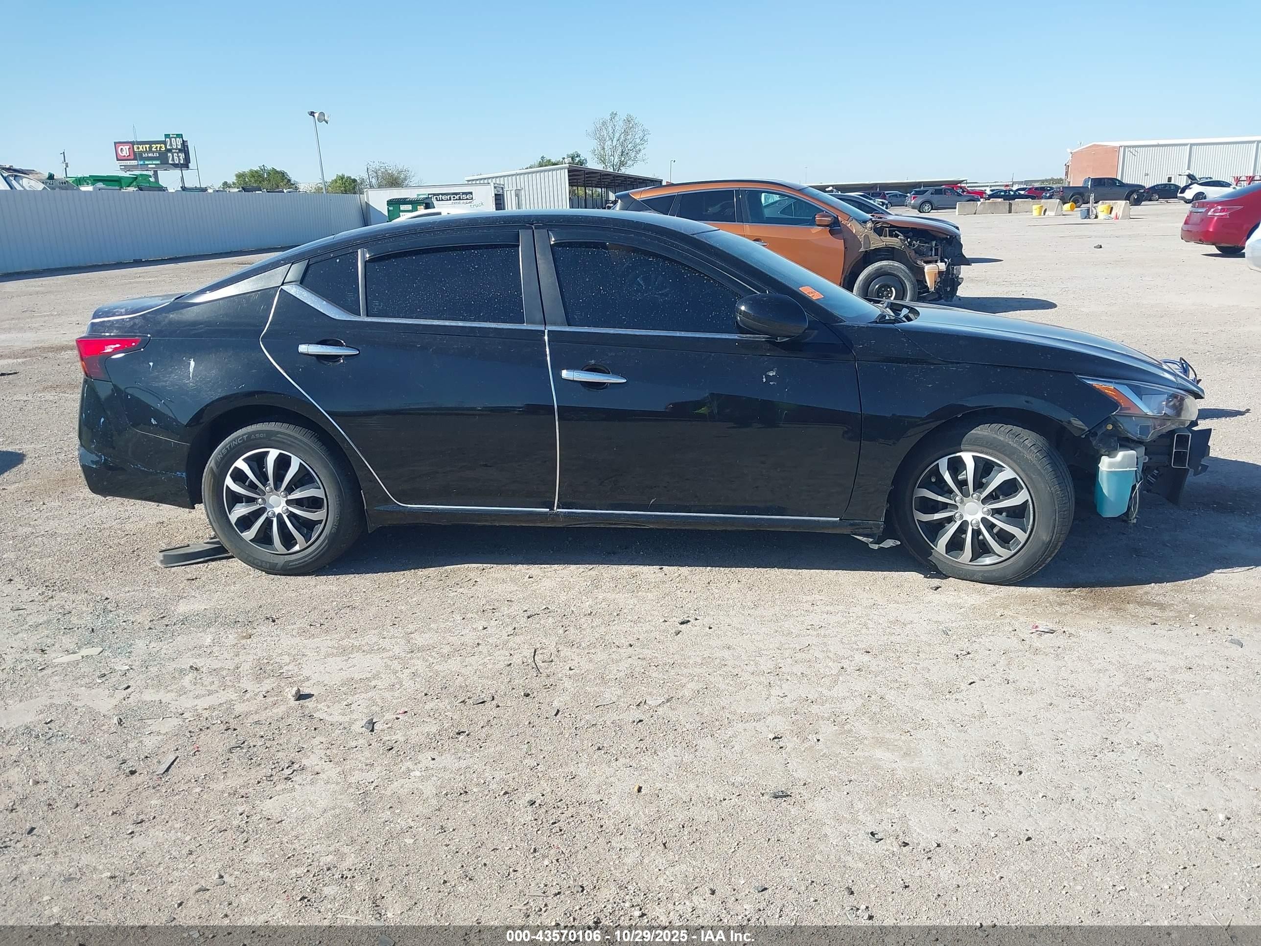 2021 Nissan Altima S Fwd Black vin: 1N4BL4BV1MN347867