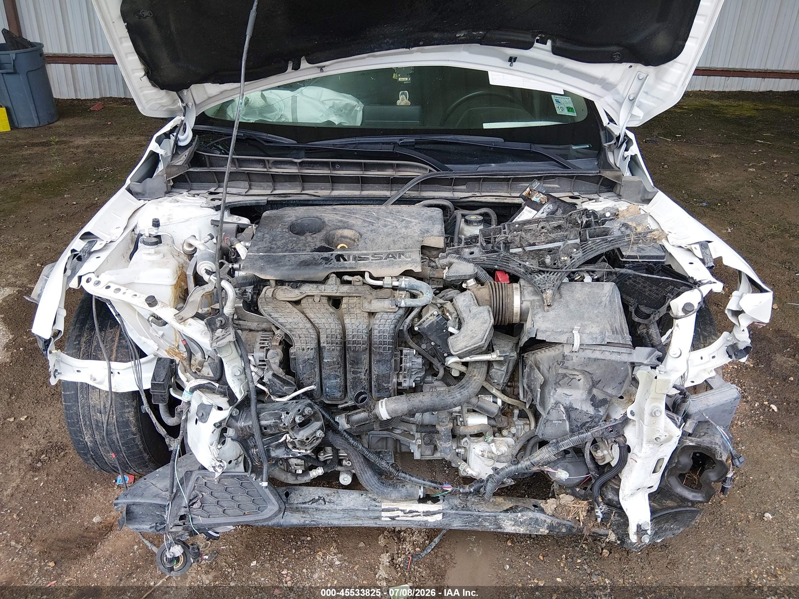 2019 Nissan Altima 2.5 S White vin: 1N4BL4BV3KC248265