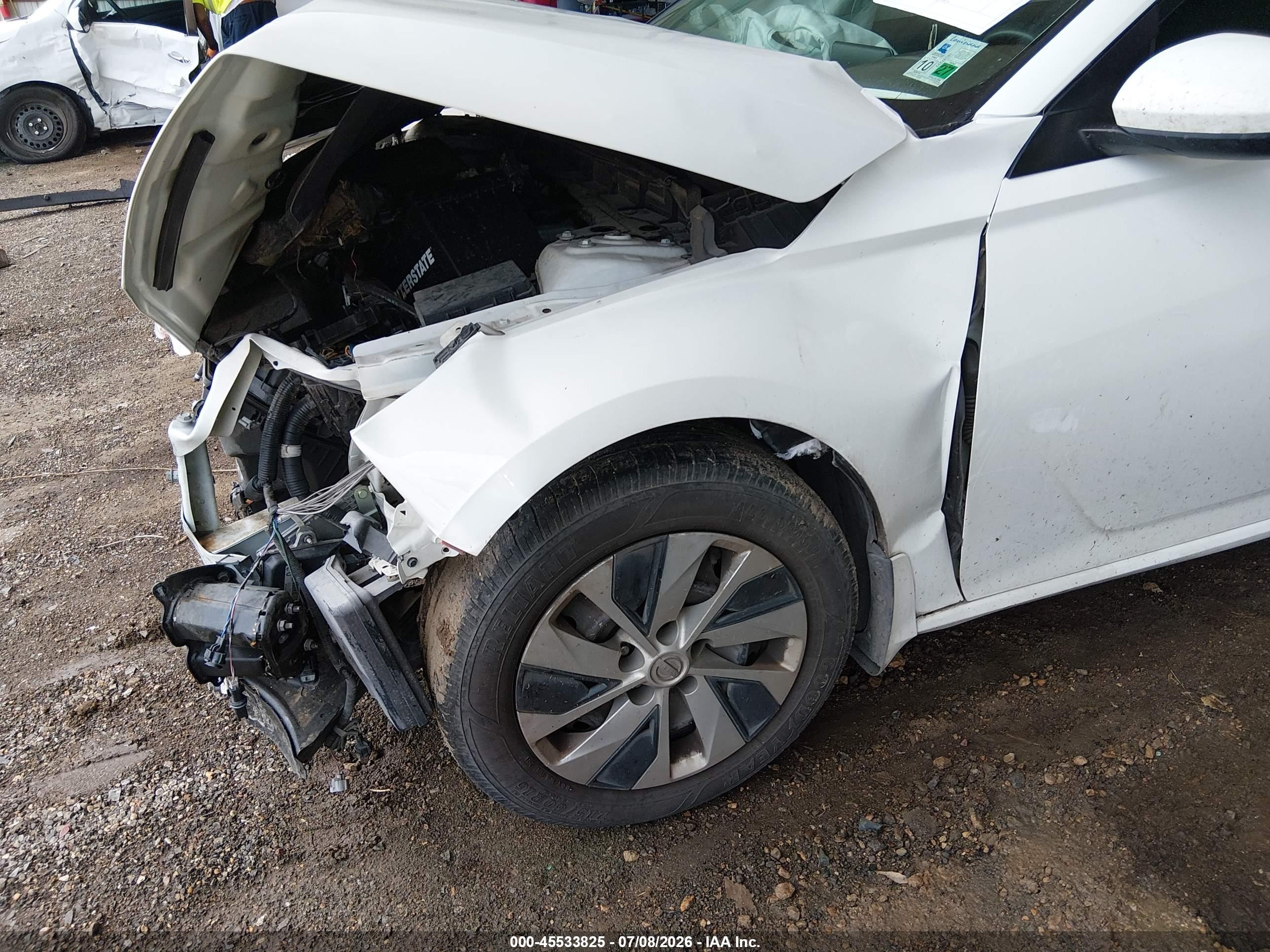 2019 Nissan Altima 2.5 S White vin: 1N4BL4BV3KC248265