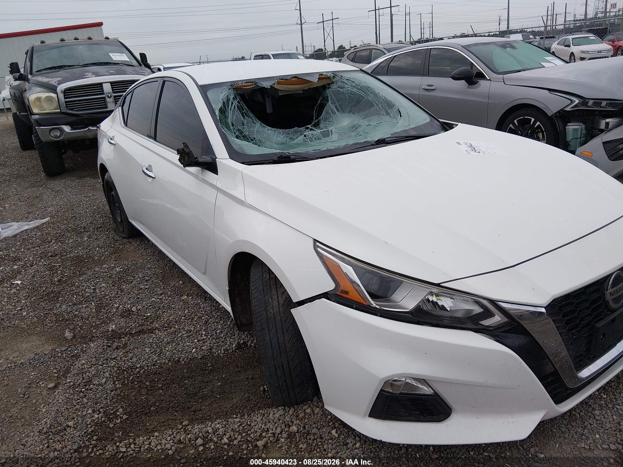 2020 Nissan Altima S Fwd White vin: 1N4BL4BV4LC173822