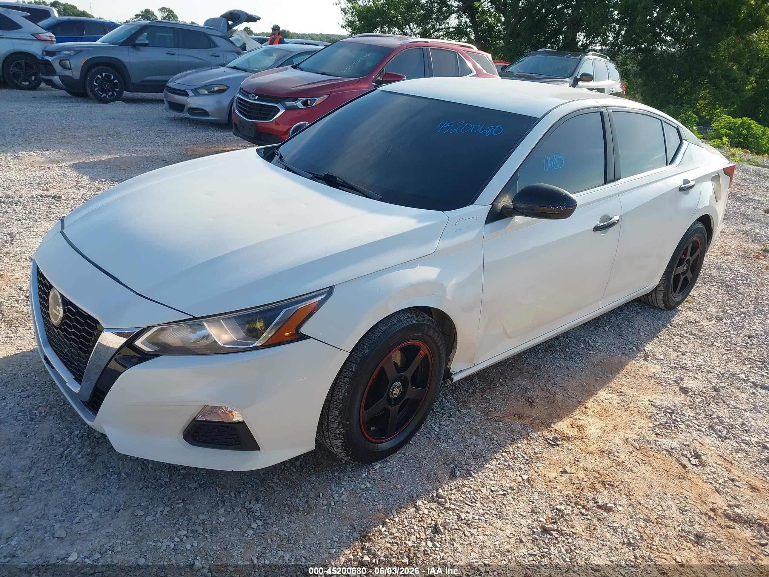2020 Nissan Altima S Fwd White vin: 1N4BL4BV4LC222548