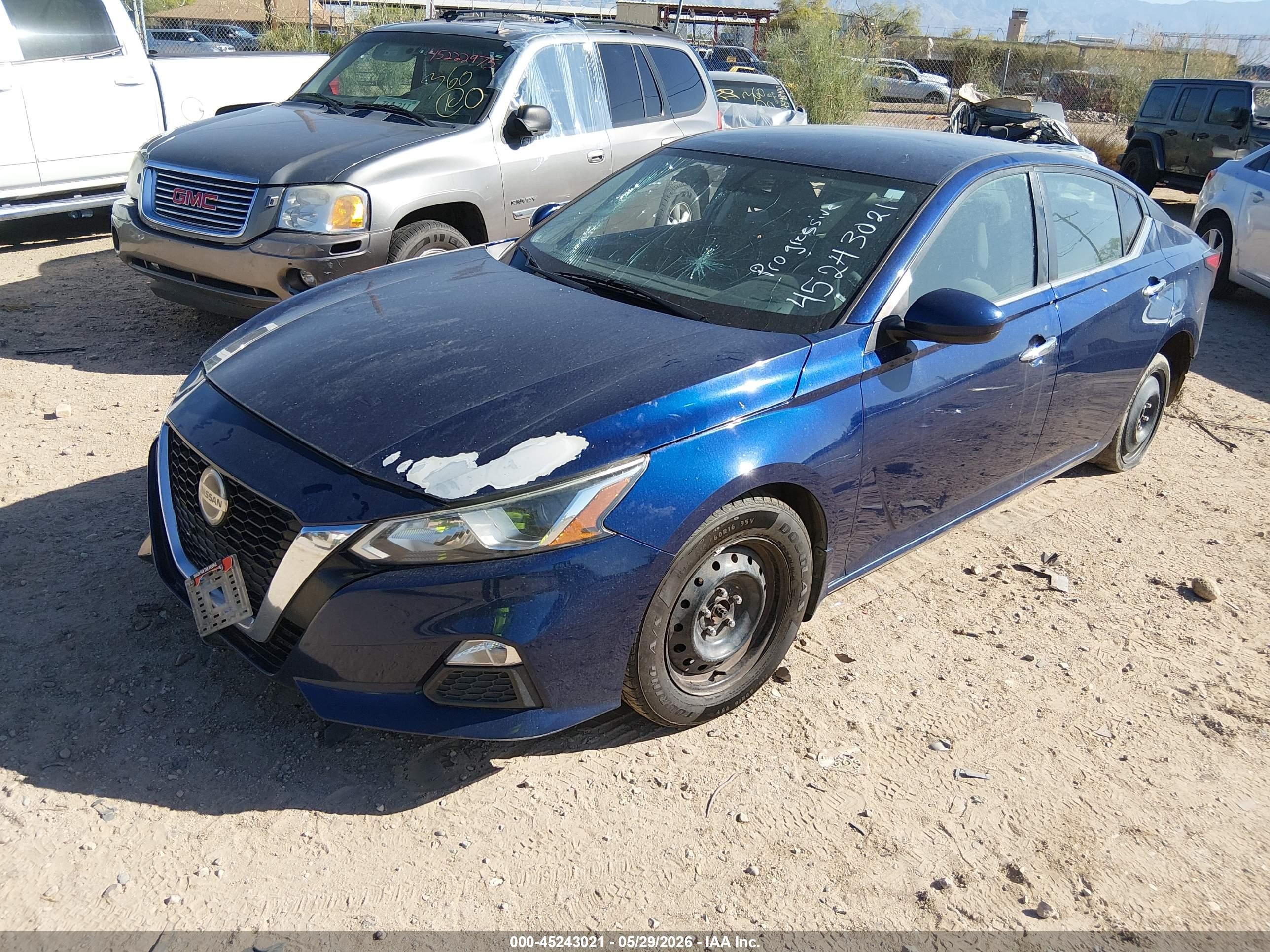 2020 Nissan Altima S Fwd Blue vin: 1N4BL4BV4LN306793