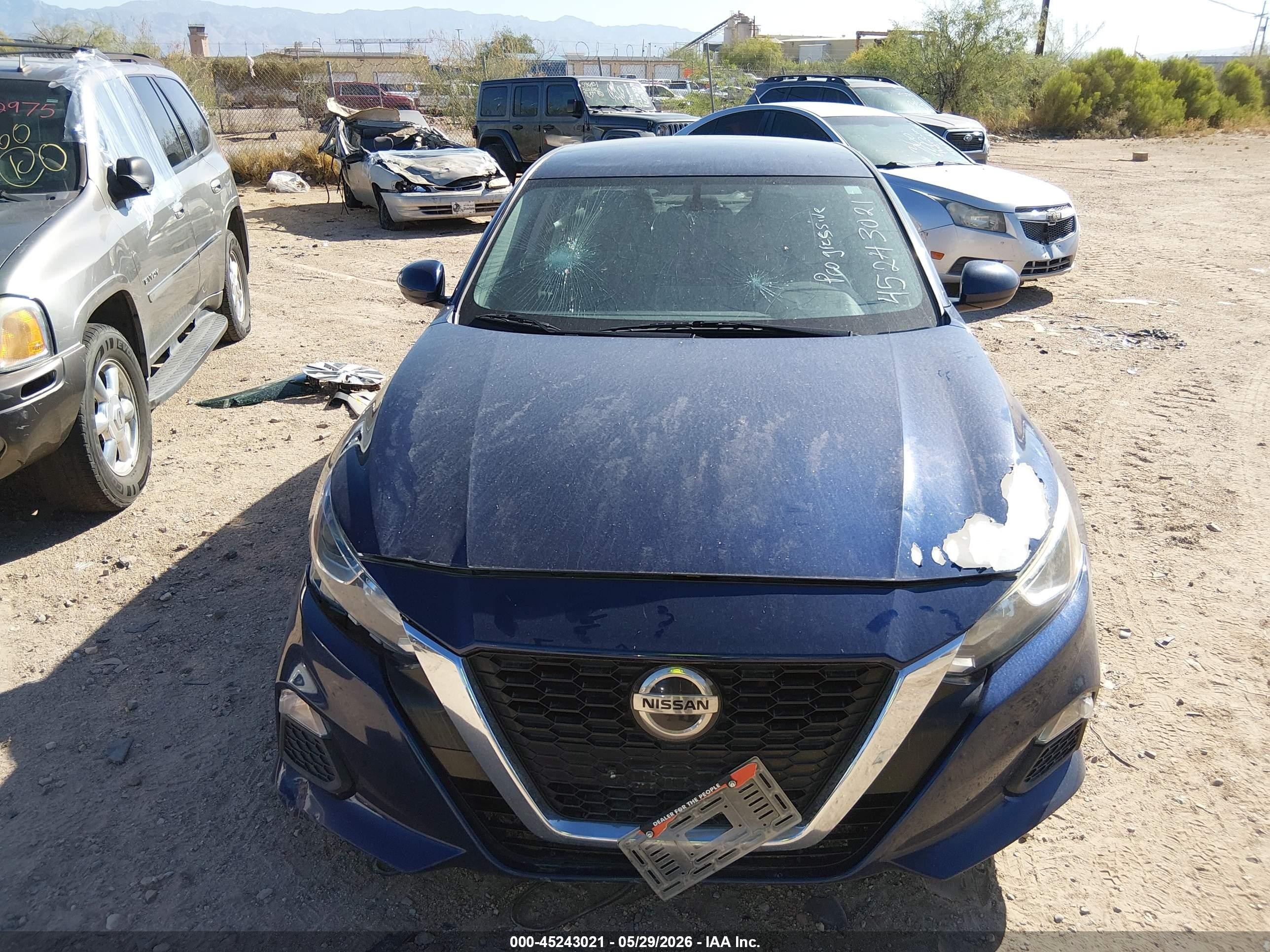 2020 Nissan Altima S Fwd Blue vin: 1N4BL4BV4LN306793