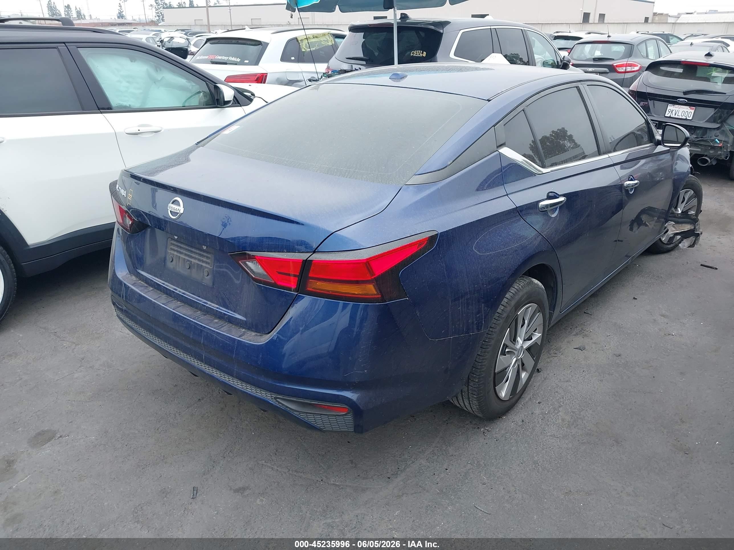 2020 Nissan Altima S Fwd Blue vin: 1N4BL4BV5LC186353