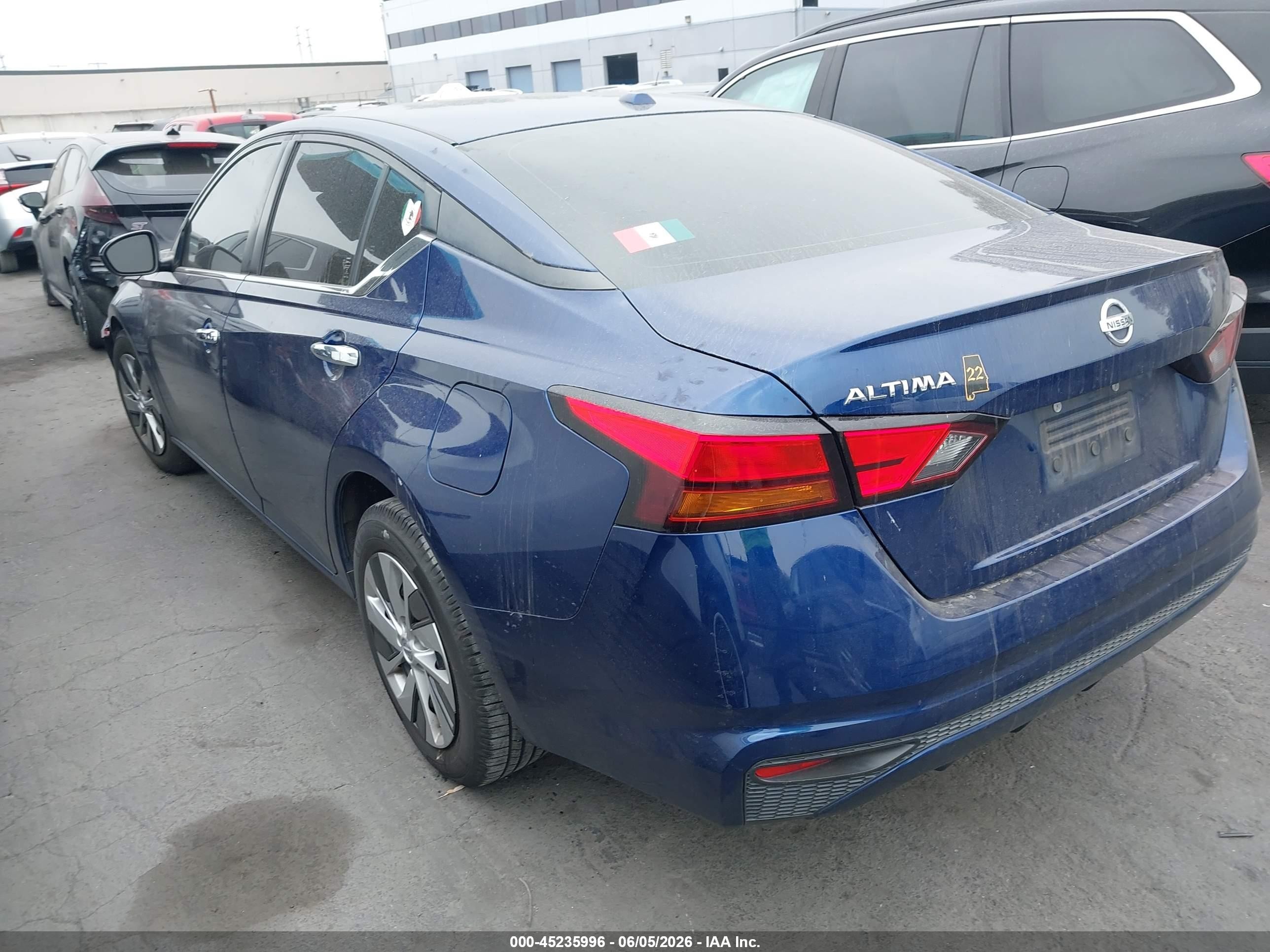 2020 Nissan Altima S Fwd Blue vin: 1N4BL4BV5LC186353