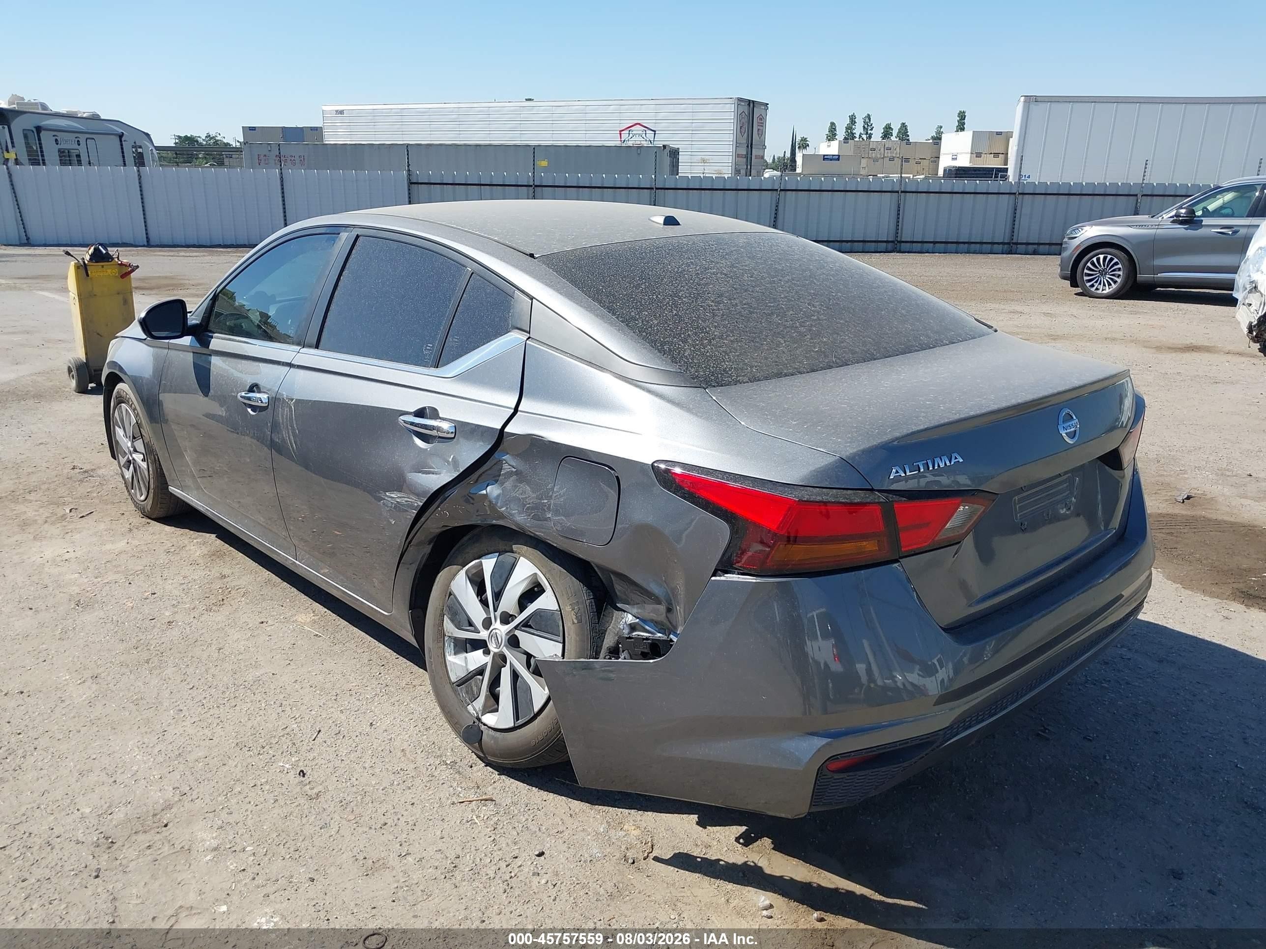 2020 Nissan Altima S Fwd Gray vin: 1N4BL4BV6LC217027