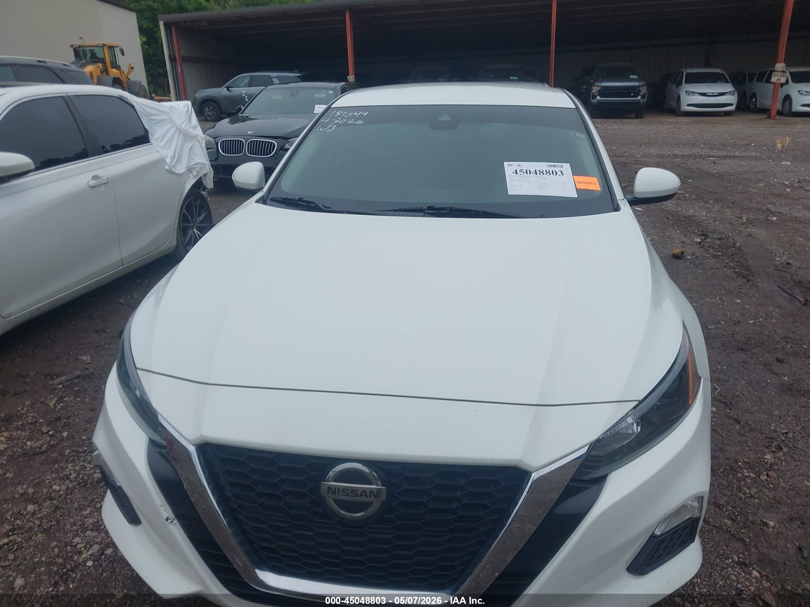 2022 Nissan Altima S Fwd Белый vin: 1N4BL4BV7NN308542