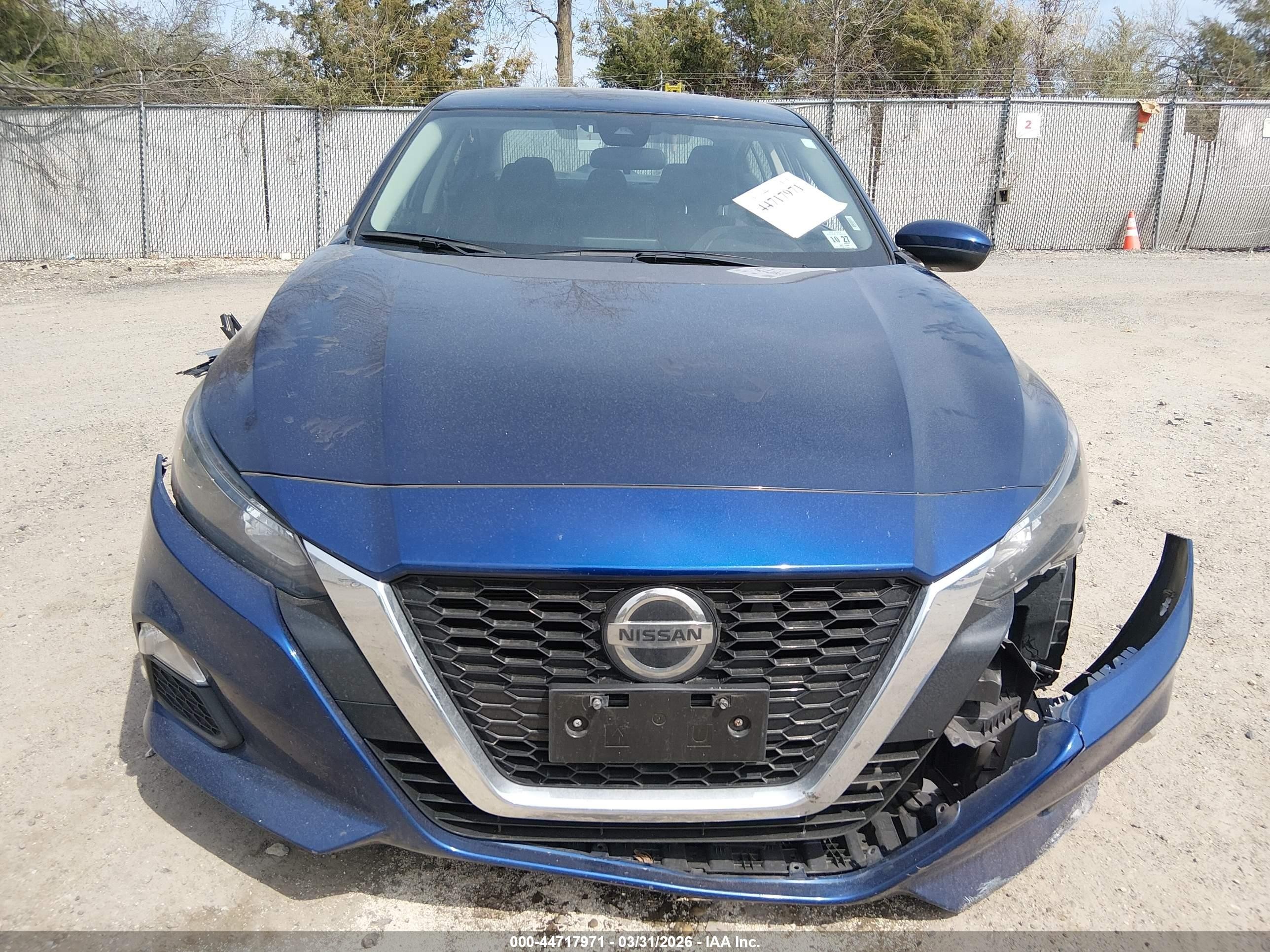 2022 Nissan Altima S Fwd Синий vin: 1N4BL4BV7NN354985