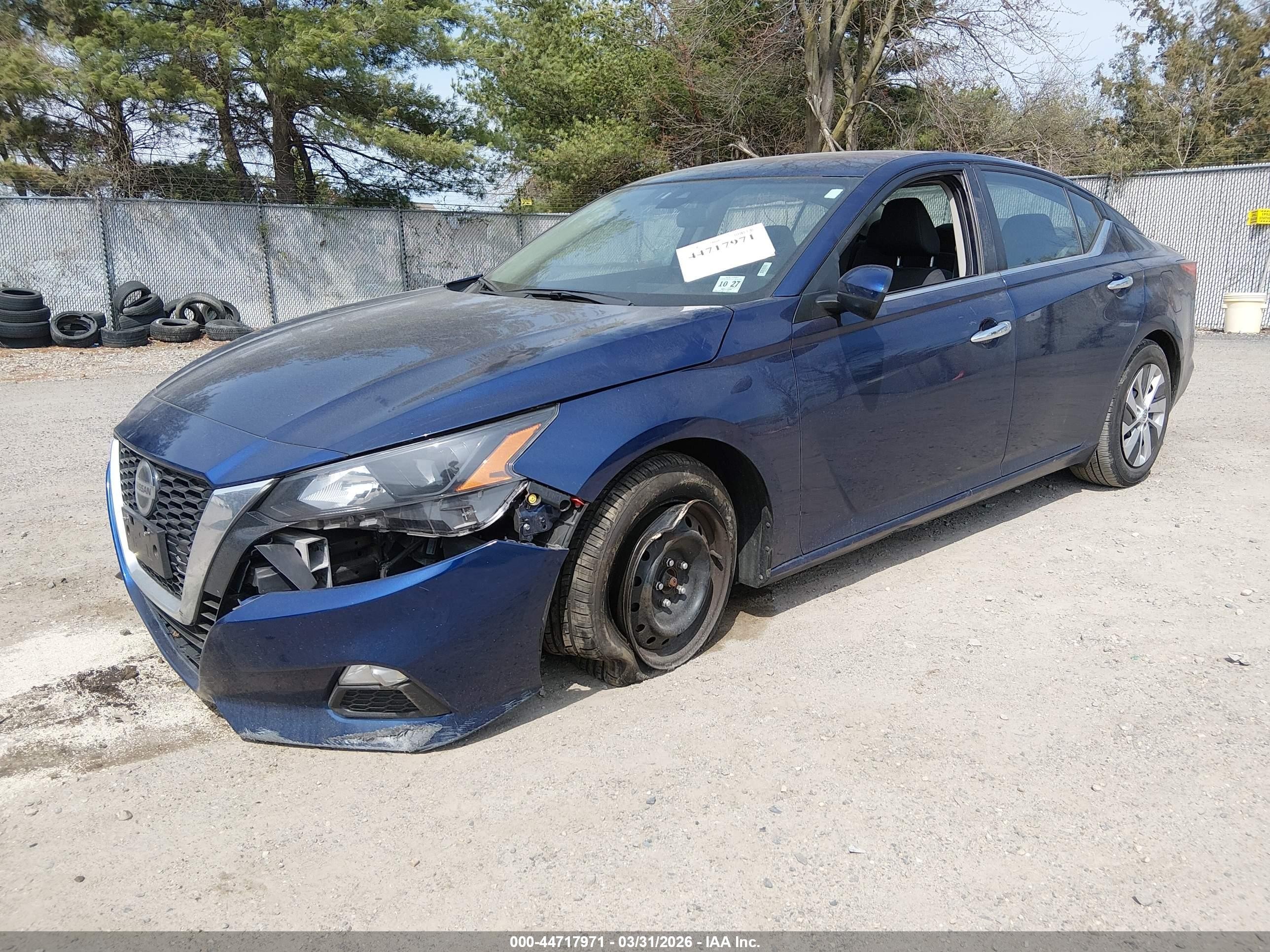 2022 Nissan Altima S Fwd Синий vin: 1N4BL4BV7NN354985