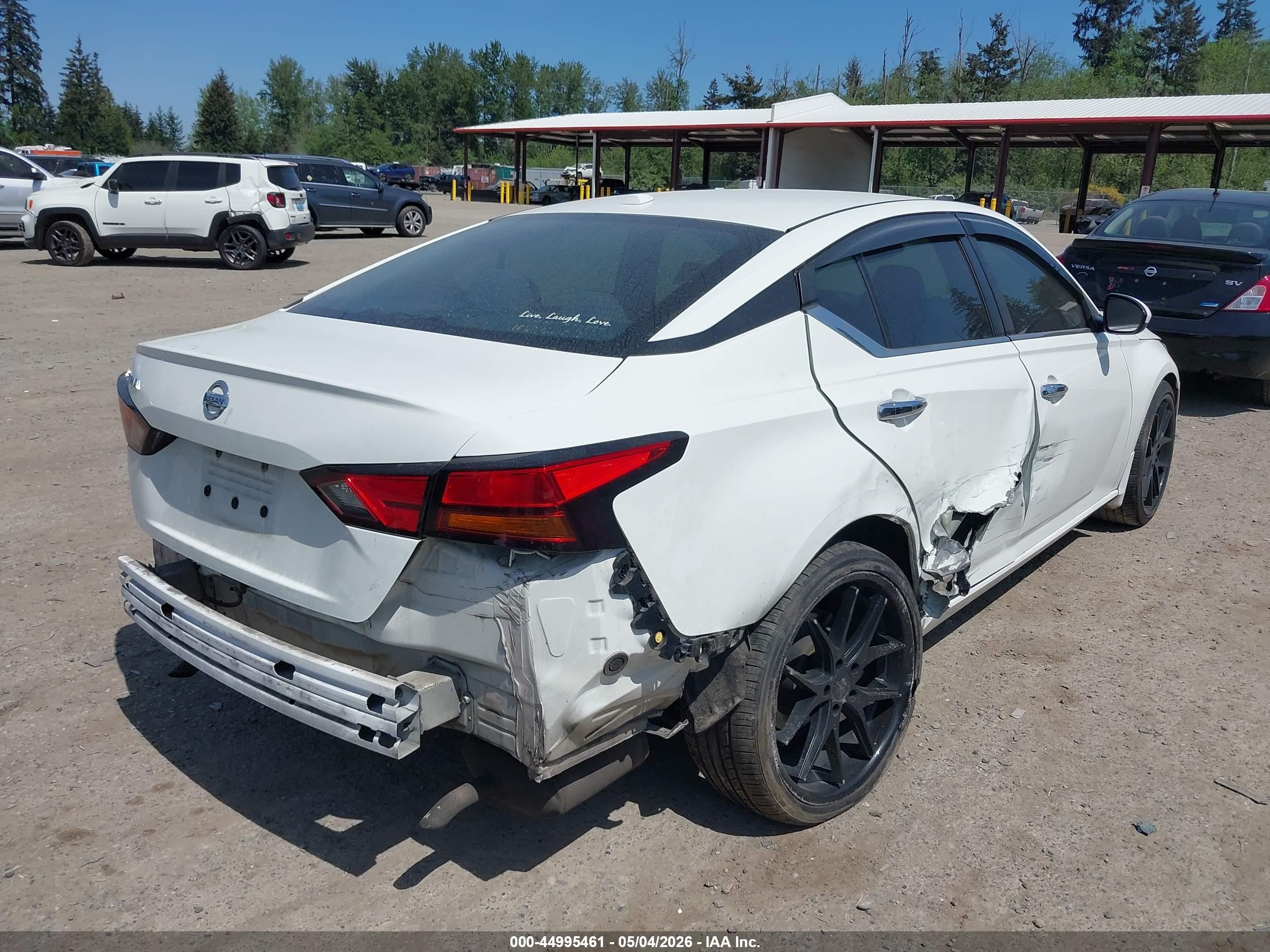 2019 Nissan Altima 2.5 S Белый vin: 1N4BL4BV8KC175586
