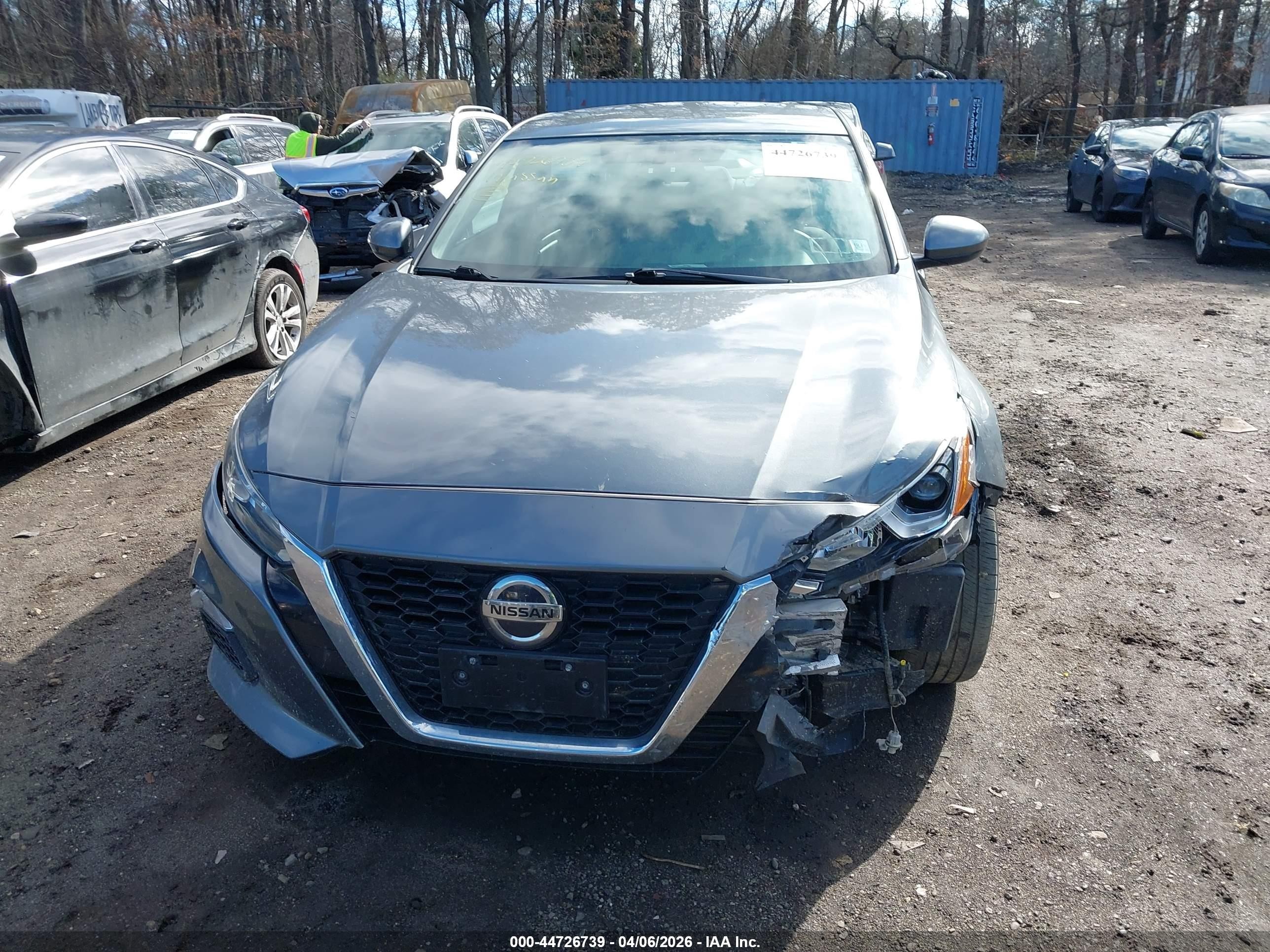2019 Nissan Altima 2.5 S Серый vin: 1N4BL4BV8KC236855