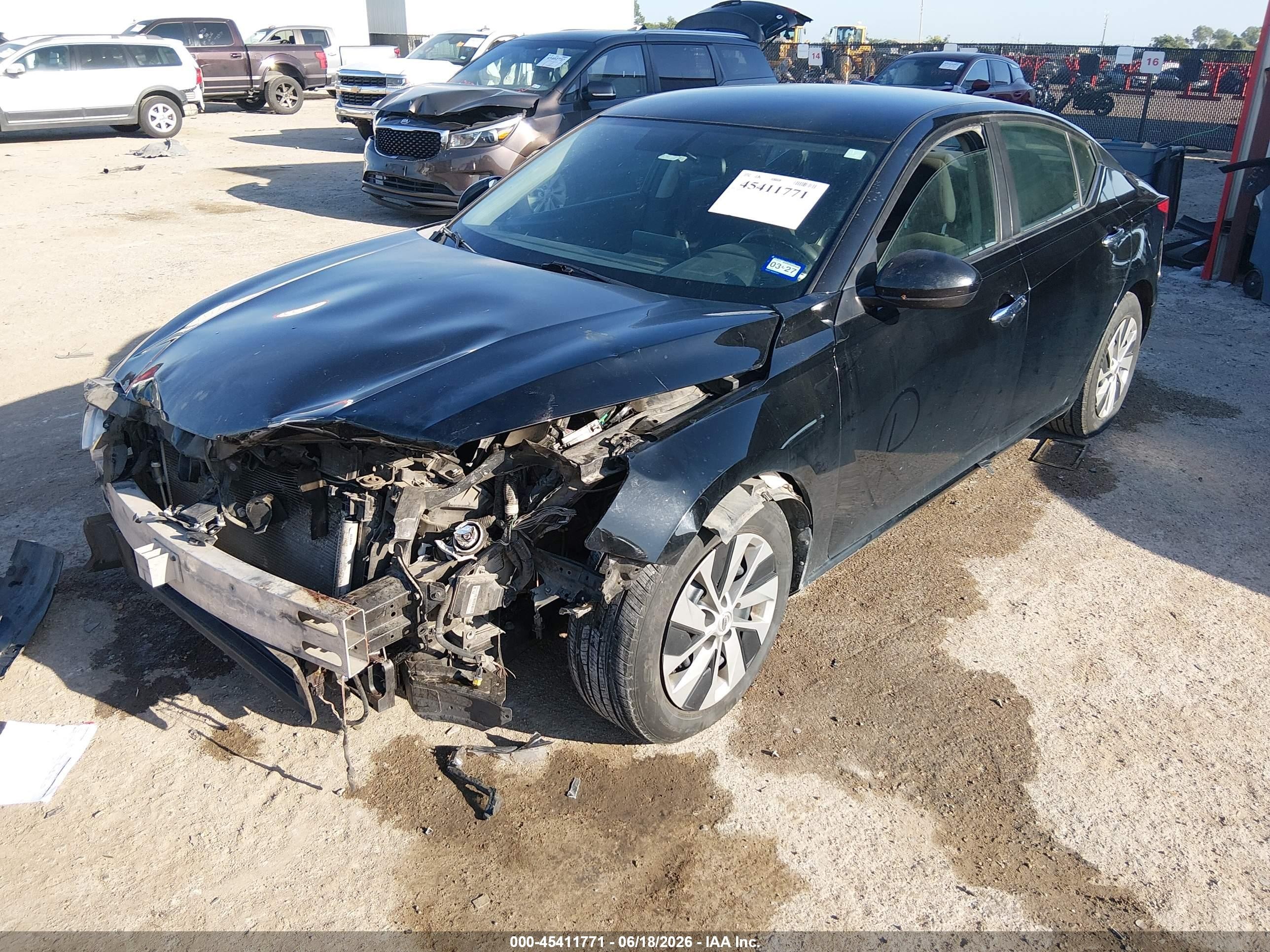 2020 Nissan Altima S Fwd Black vin: 1N4BL4BV8LC196276