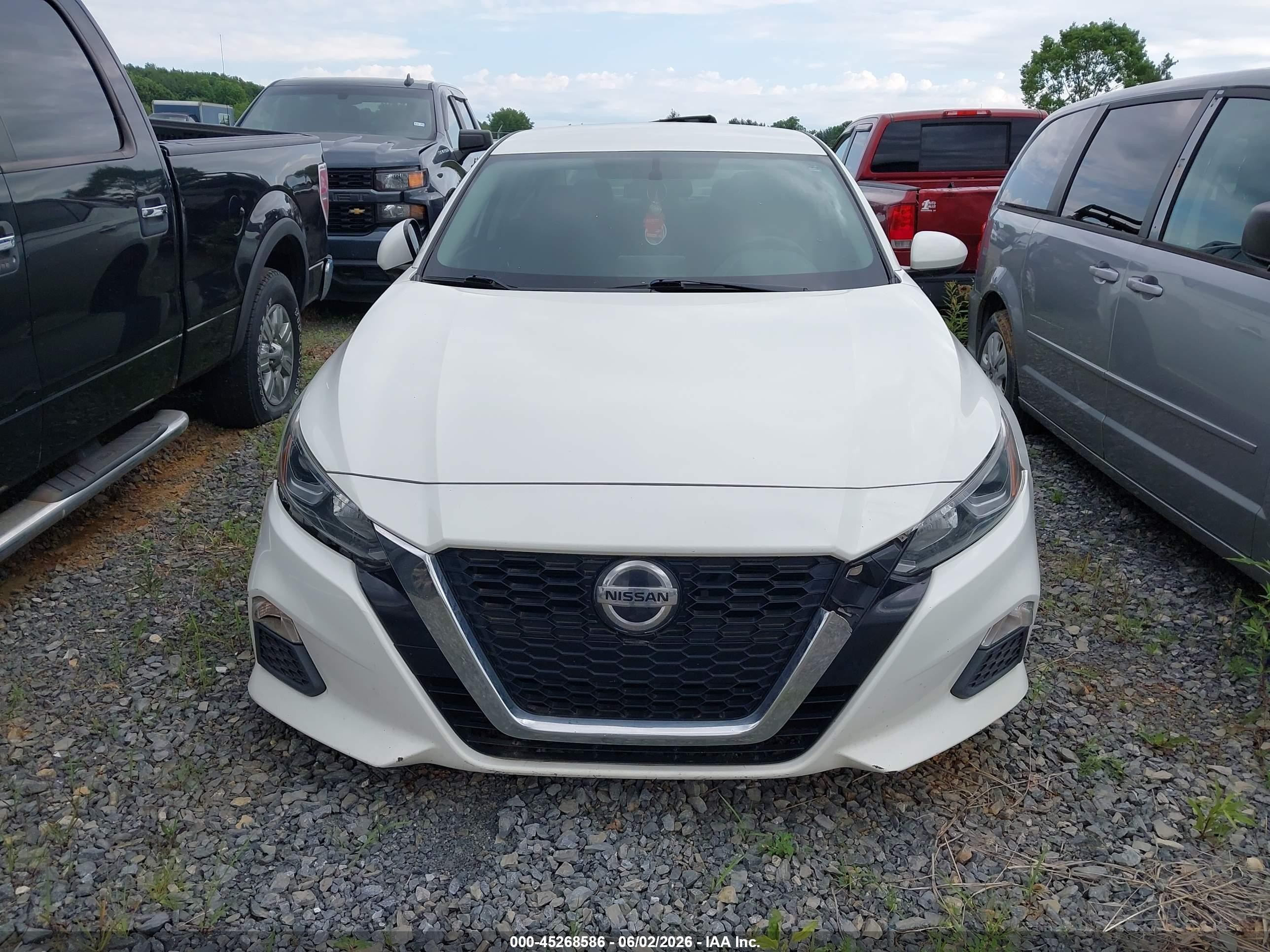 2020 Nissan Altima S Fwd White vin: 1N4BL4BV8LC197251