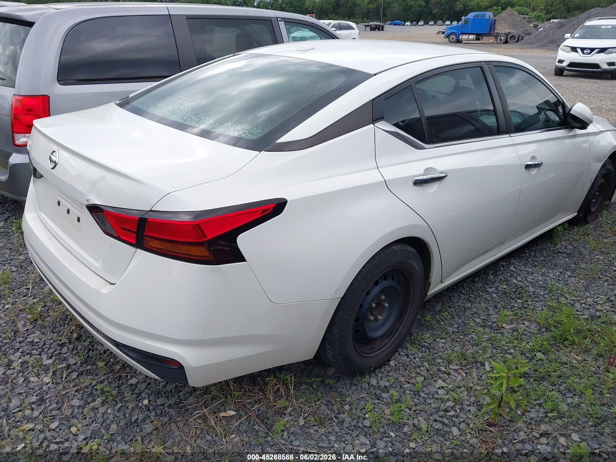 2020 Nissan Altima S Fwd White vin: 1N4BL4BV8LC197251