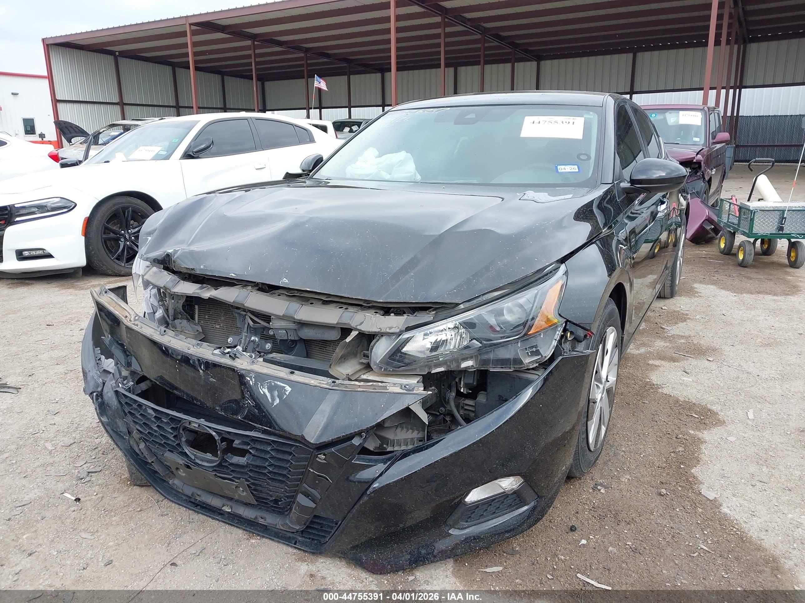 2022 Nissan Altima S Fwd Черный vin: 1N4BL4BV8NN357040