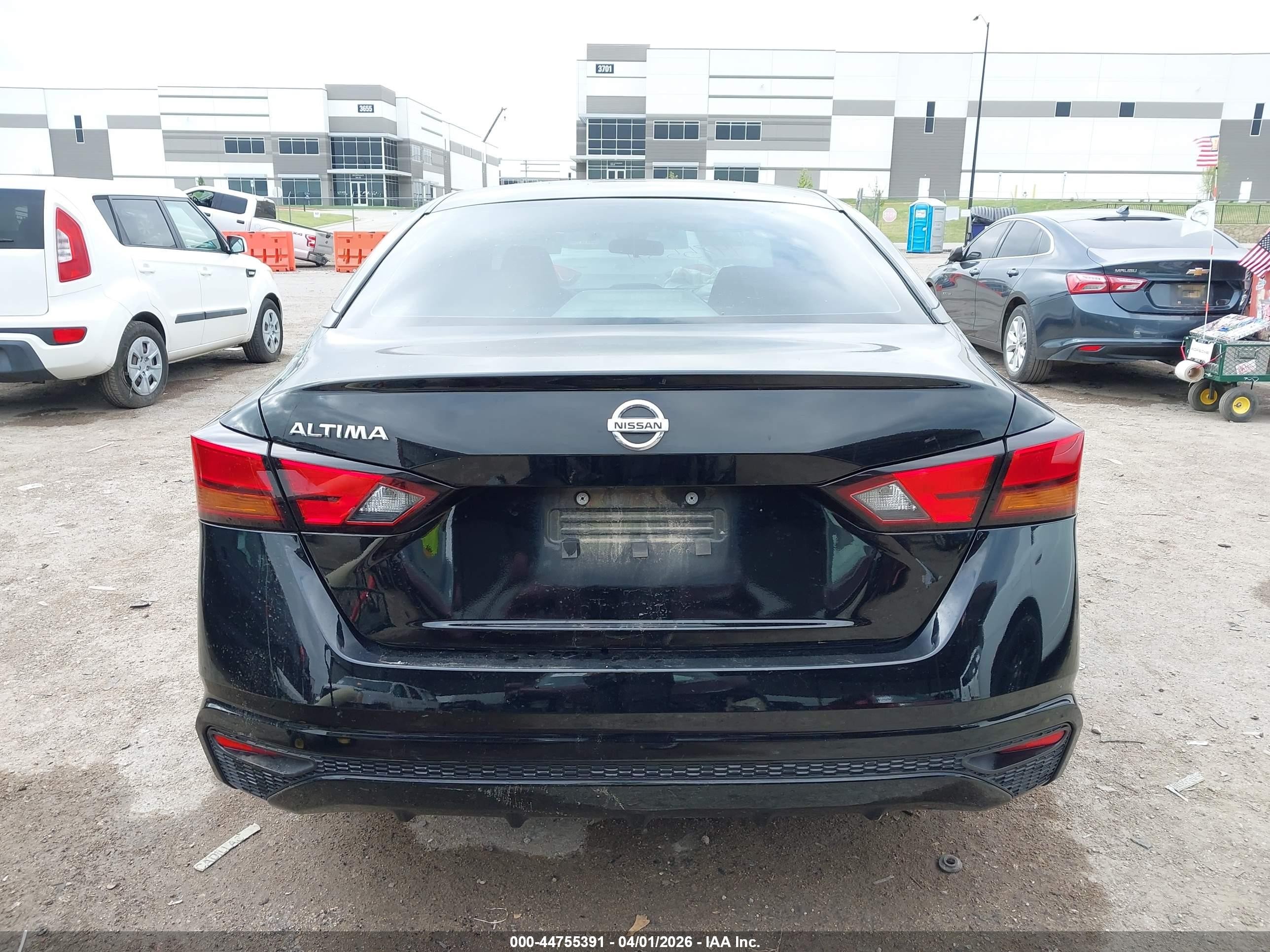 2022 Nissan Altima S Fwd Черный vin: 1N4BL4BV8NN357040