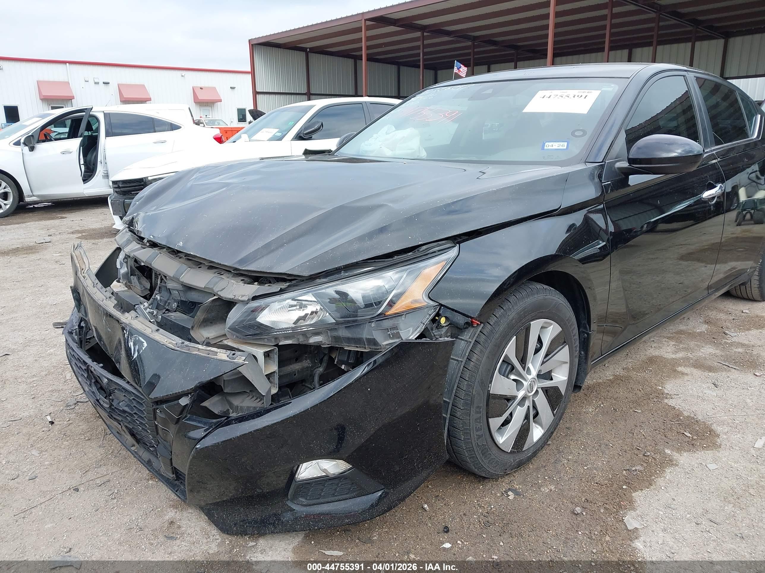 2022 Nissan Altima S Fwd Черный vin: 1N4BL4BV8NN357040