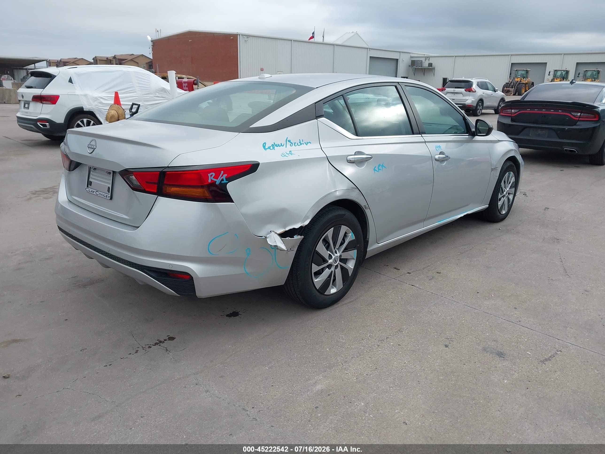 2025 Nissan Altima S Fwd Silver vin: 1N4BL4BVXSN339733