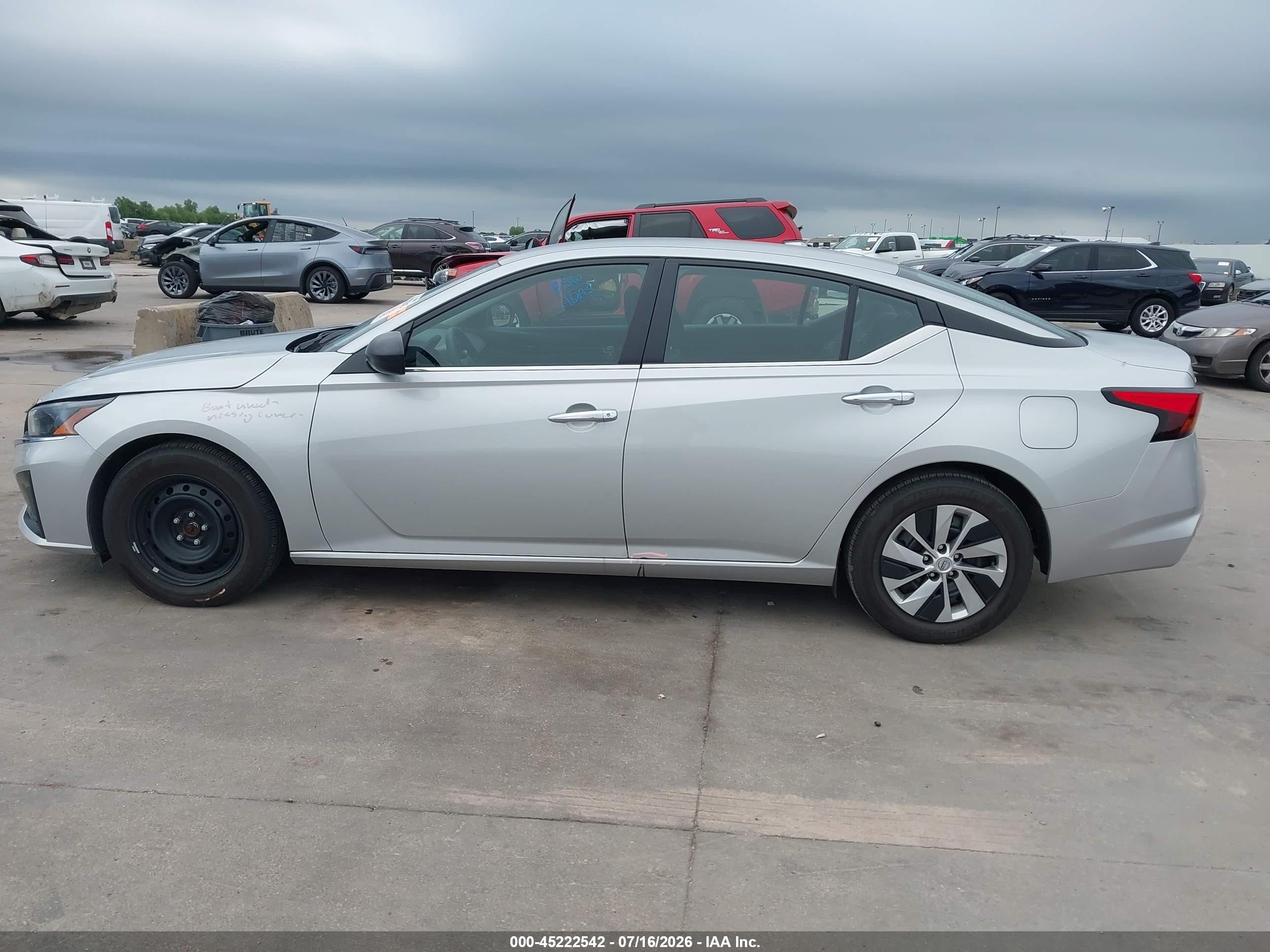 2025 Nissan Altima S Fwd Silver vin: 1N4BL4BVXSN339733