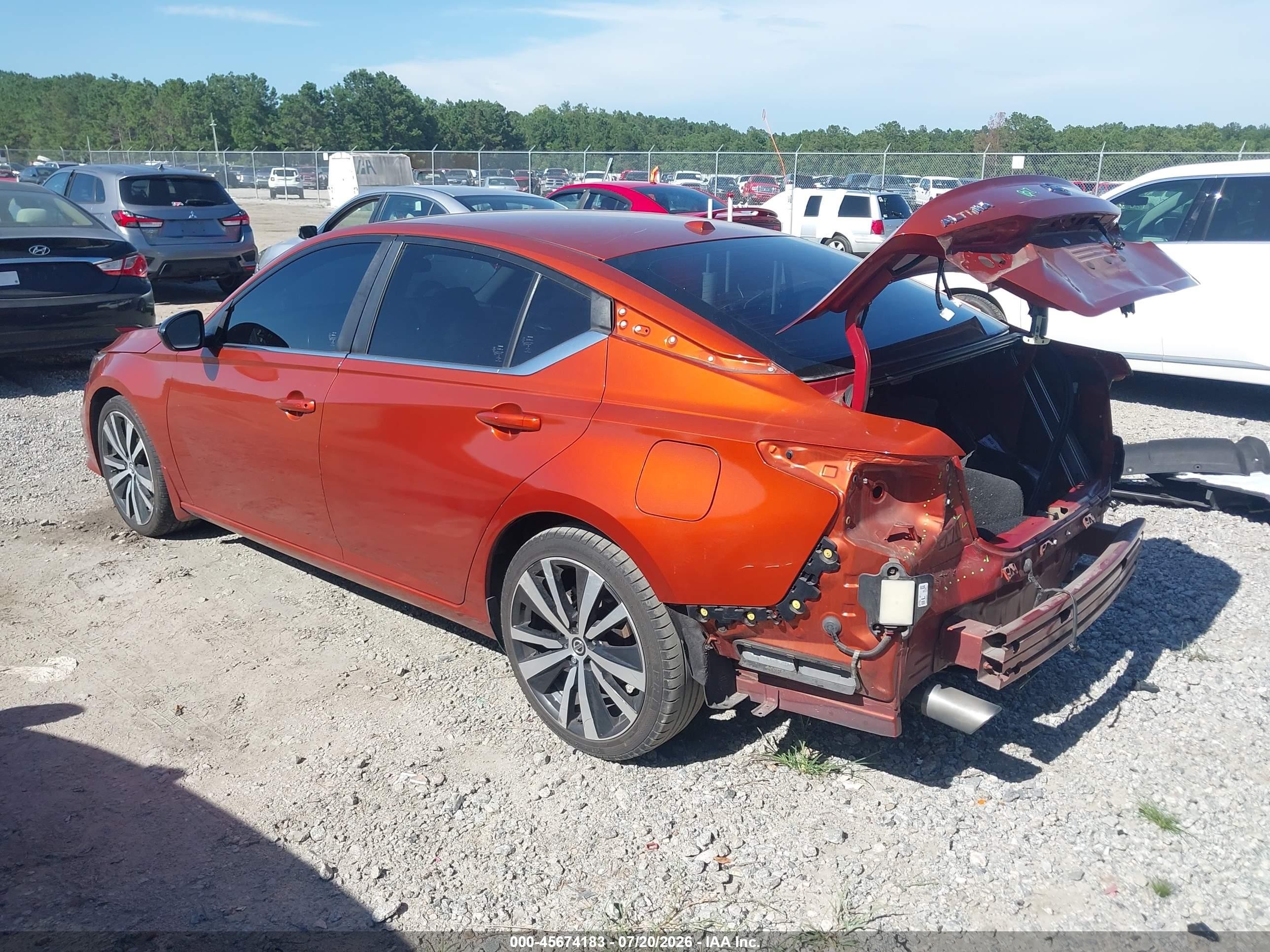 2021 Nissan Altima Sr Fwd Orange vin: 1N4BL4CV0MN329035
