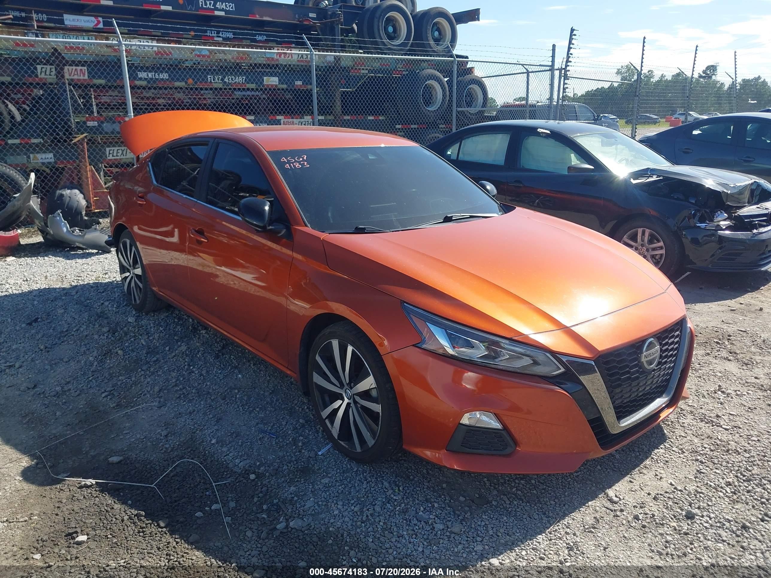 2021 Nissan Altima Sr Fwd Orange vin: 1N4BL4CV0MN329035