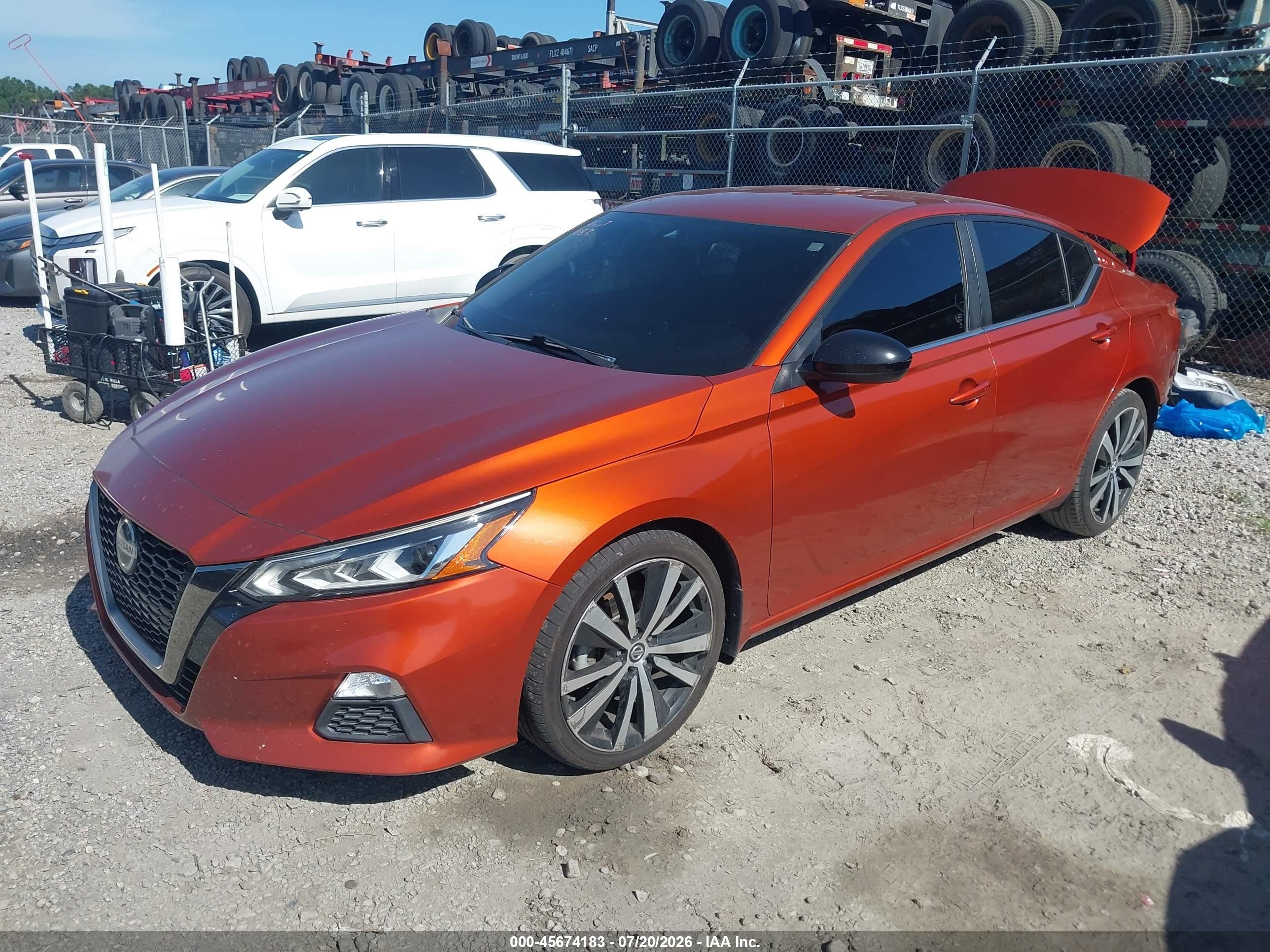 2021 Nissan Altima Sr Fwd Orange vin: 1N4BL4CV0MN329035