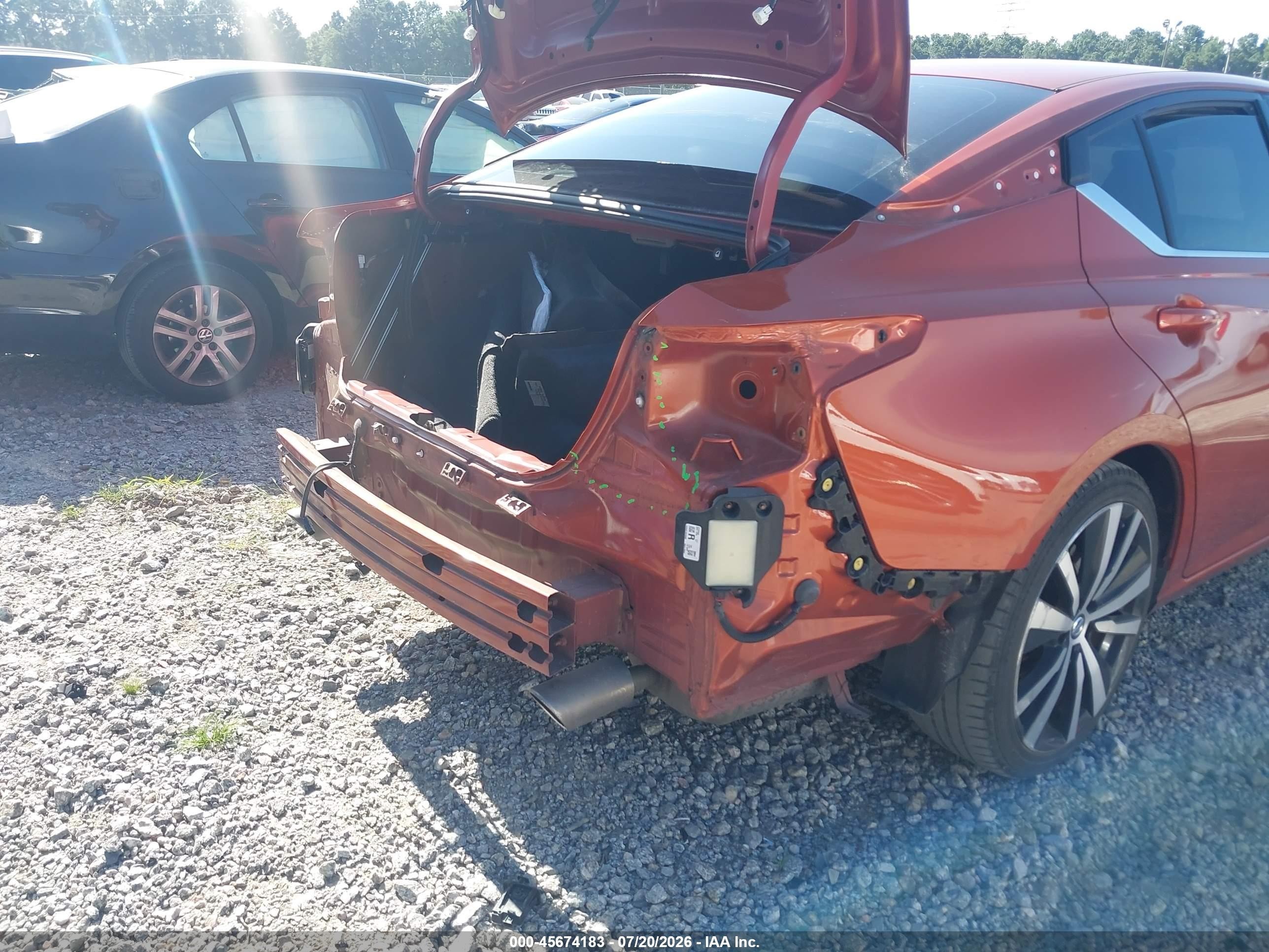2021 Nissan Altima Sr Fwd Orange vin: 1N4BL4CV0MN329035
