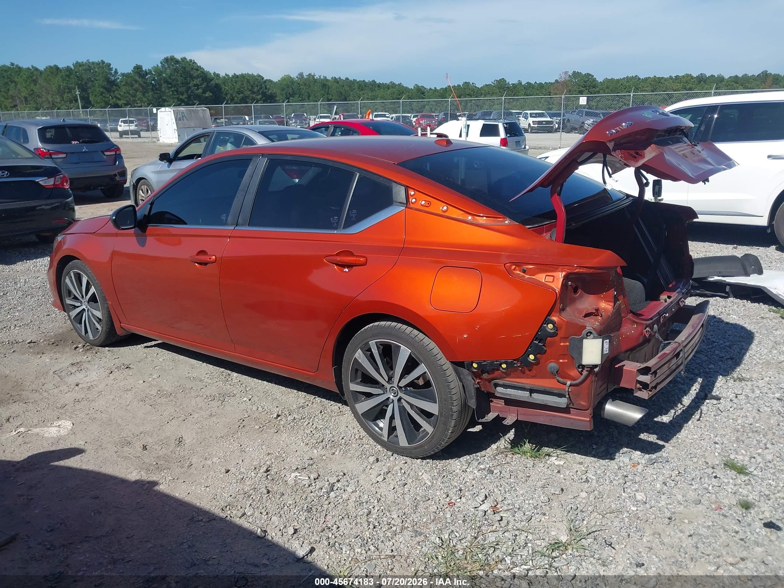 2021 Nissan Altima Sr Fwd Orange vin: 1N4BL4CV0MN329035